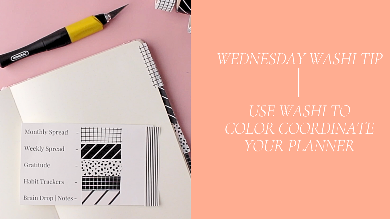 Color Coordinate Planner - Wednesday Washi Tip