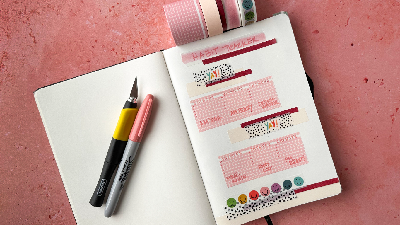 Wednesday Washi Tip - Time Saving Hack Using Washi for Habit Tracker