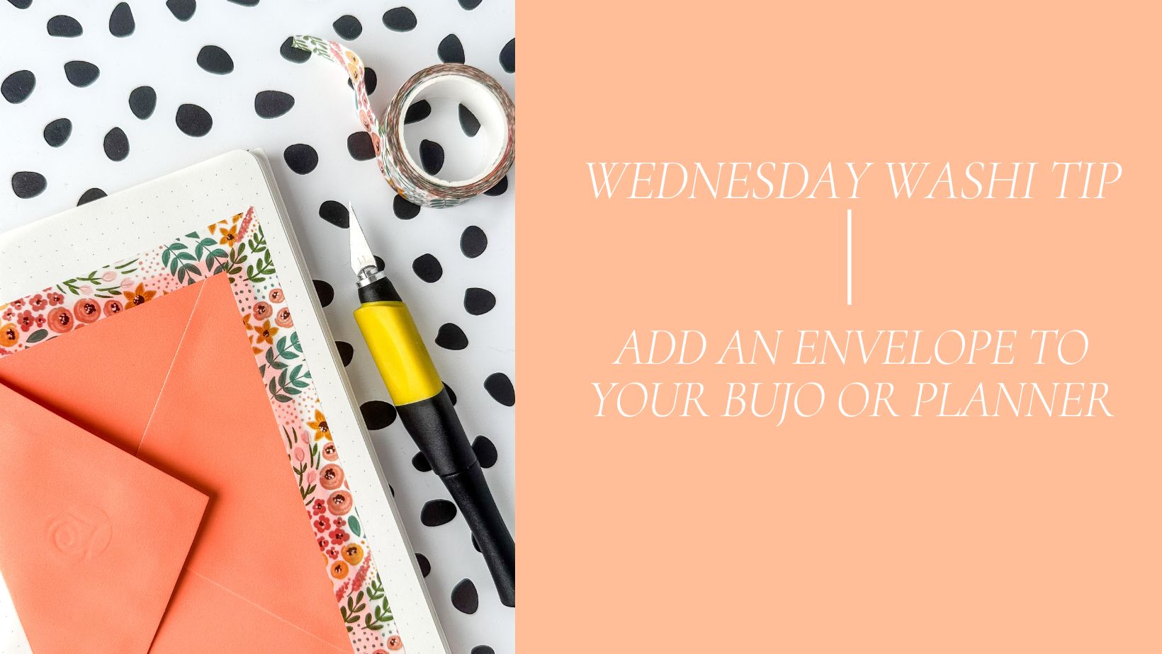 Add Envelope to Planner - Wednesday Washi Tip