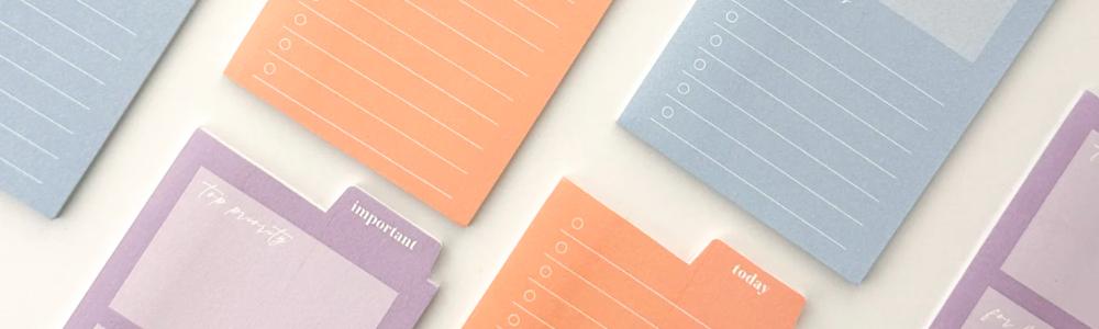 This section of BBB Supplies website is all about pens, notepads, and tools that you use when doing washi craft projects, planner spread, bullet journal or calendar layouts.