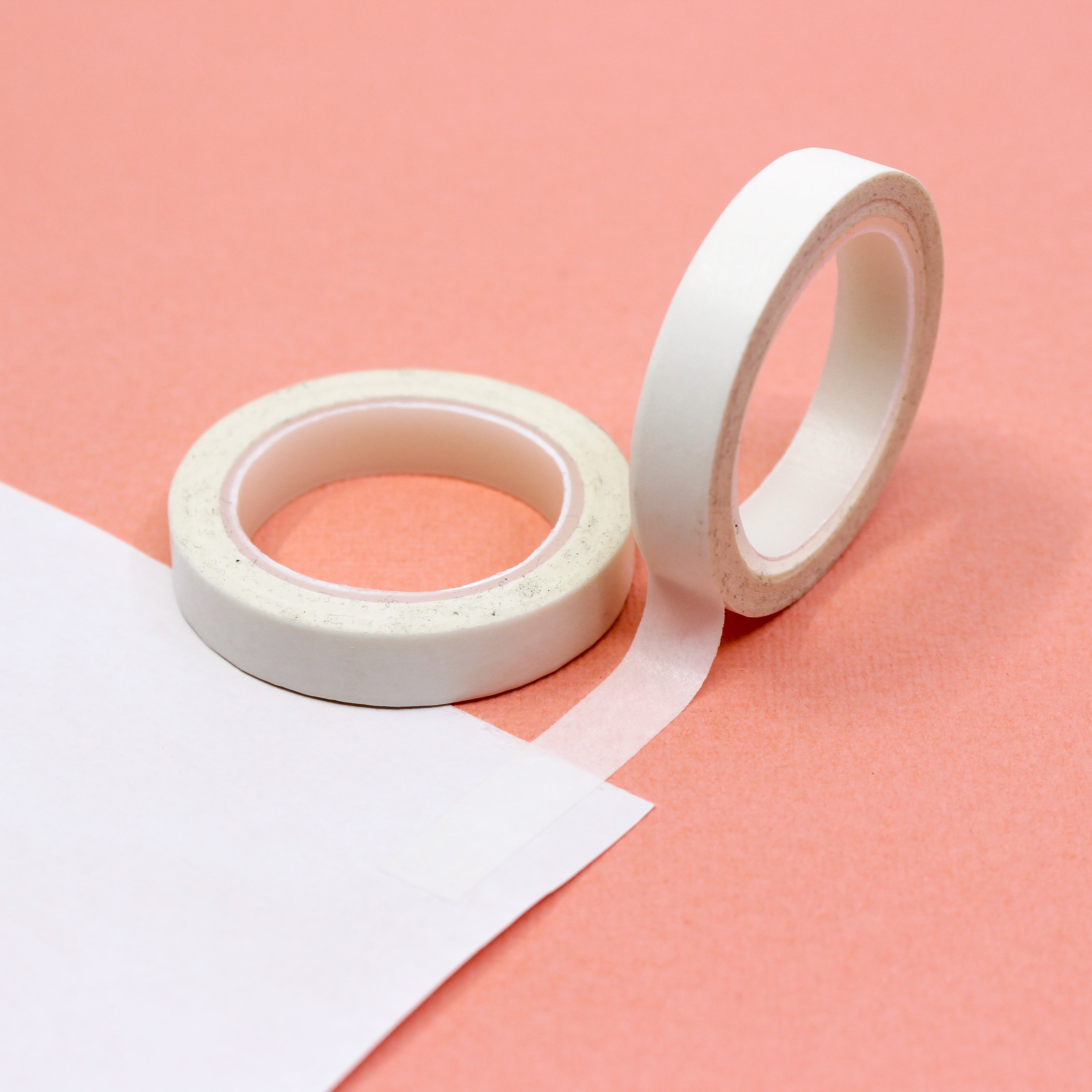 Enhance your crafts with our solid white washi tape, featuring a clean and minimalist design in a classic white hue, perfect for adding a versatile and elegant touch to your projects. This tape is sold exclusively at BBB Supplies Craft Shop.