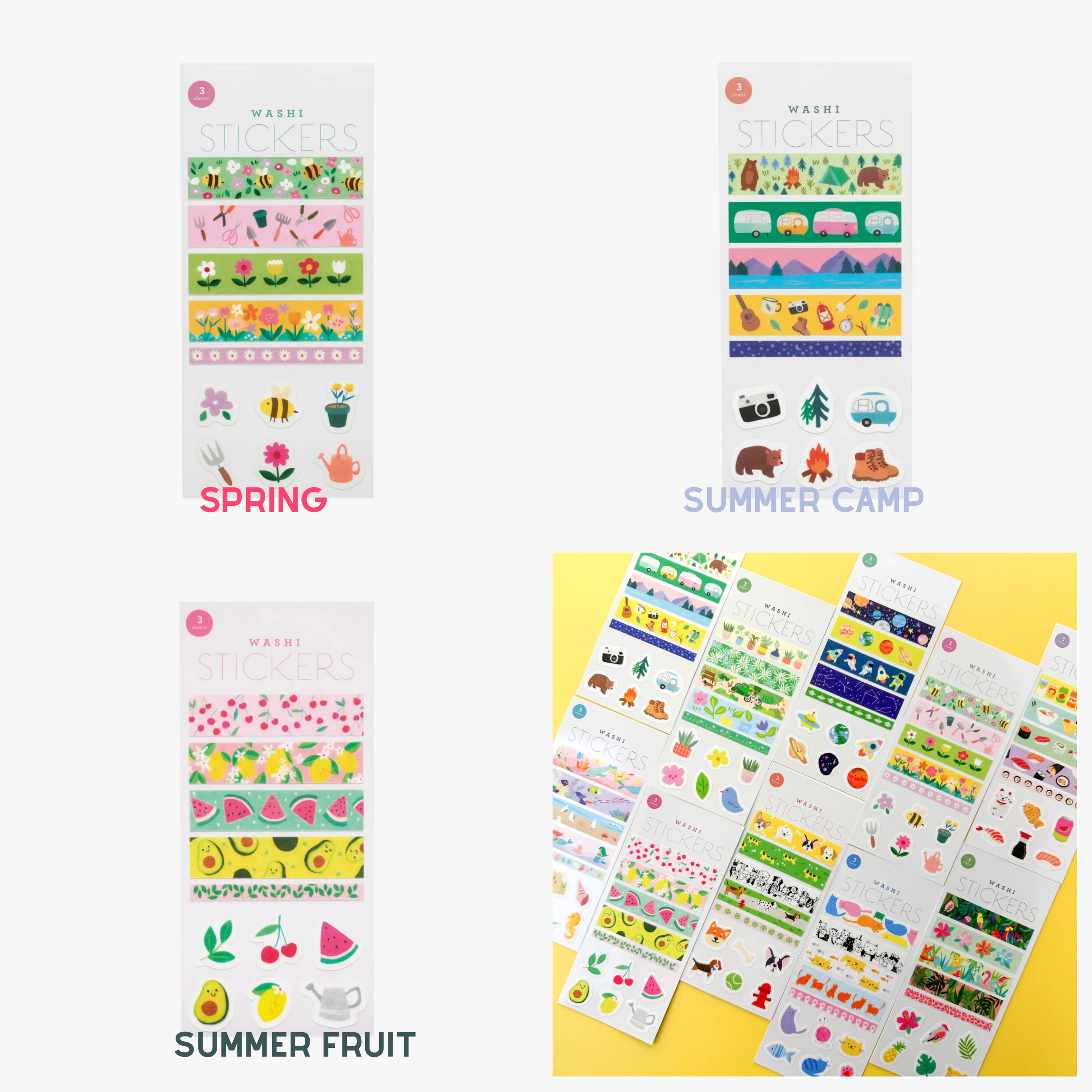 Washi Sticker Sheets