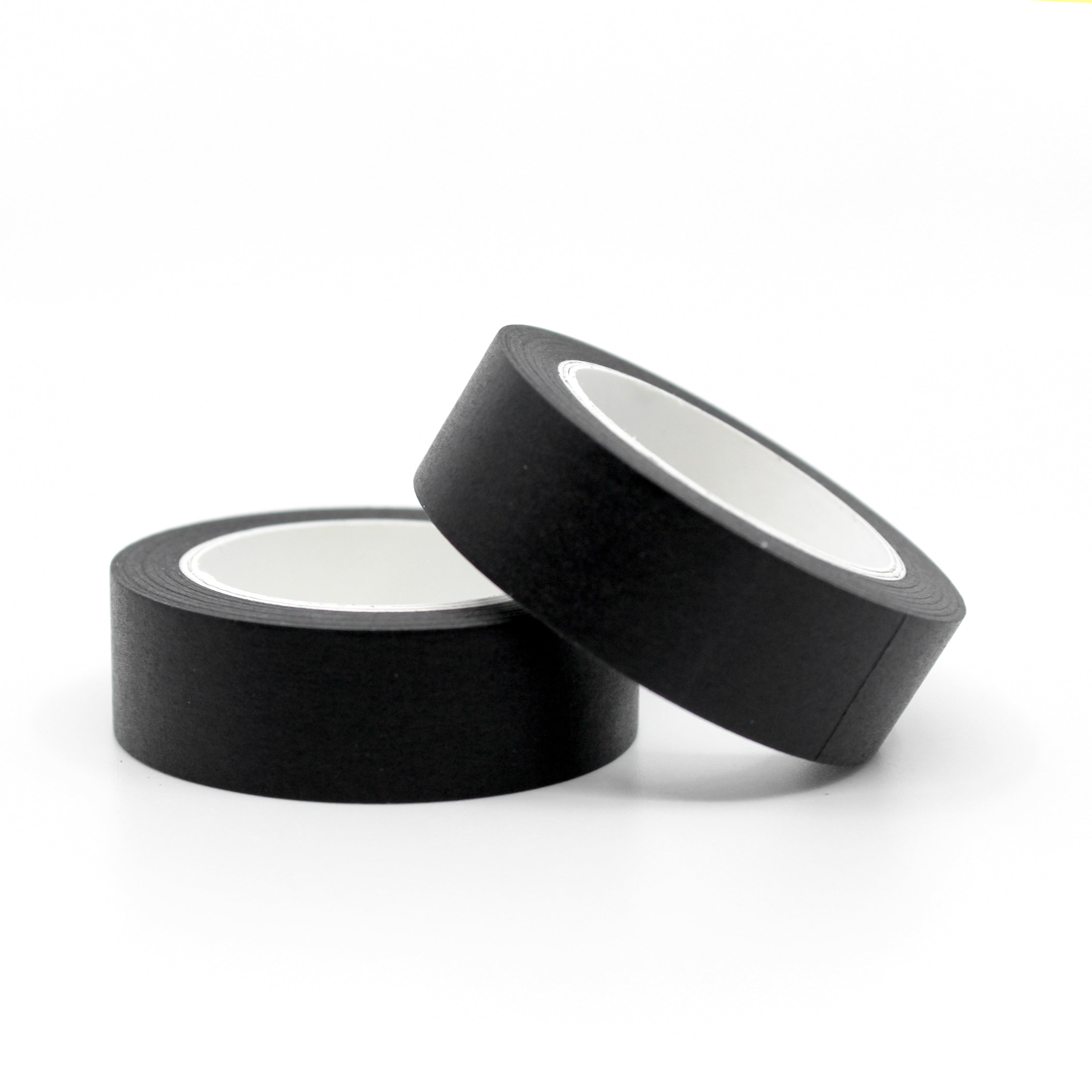 Elevate your creations with our captivating solid black washi tape, showcasing a bold and dramatic black tape that provides a versatile canvas for your crafts. This tape is sold at BBB Supplies Craft Shop.