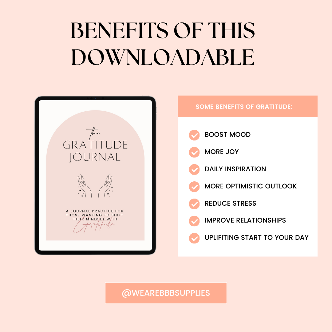 28-day Guided Gratitude Journaling Printable