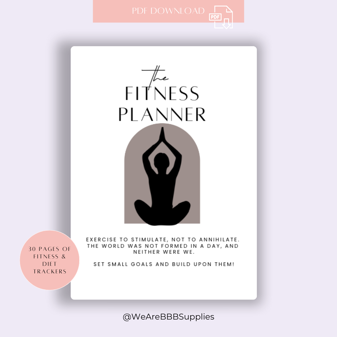 Fitness Planner & Health Tracker Printable