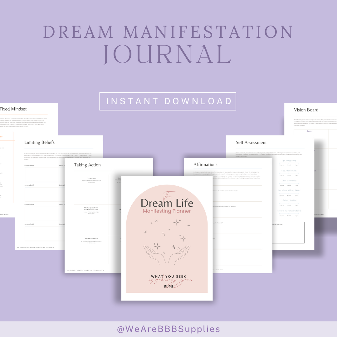 Dream Manifestation Journal Printable