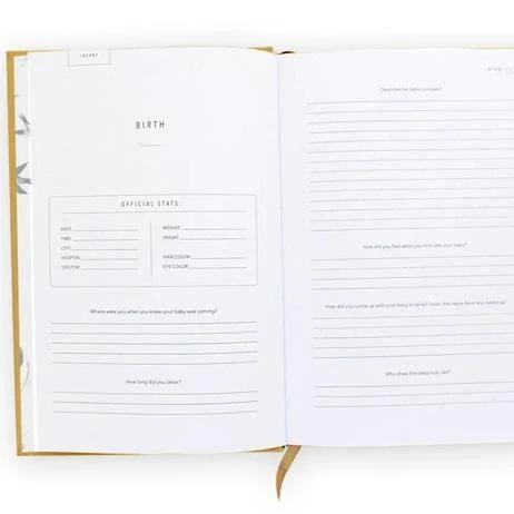 The Adoption Journal is a baby book made just for moms who need sections made special for the adoption process. This journal allows you to commemorate that special process. This journal is from Promptly and sold at BBB Supplies Craft Shop.