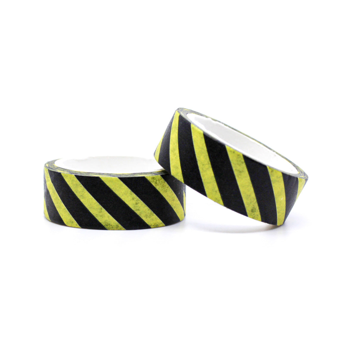 Yellow and Black Warning Stipe Washi