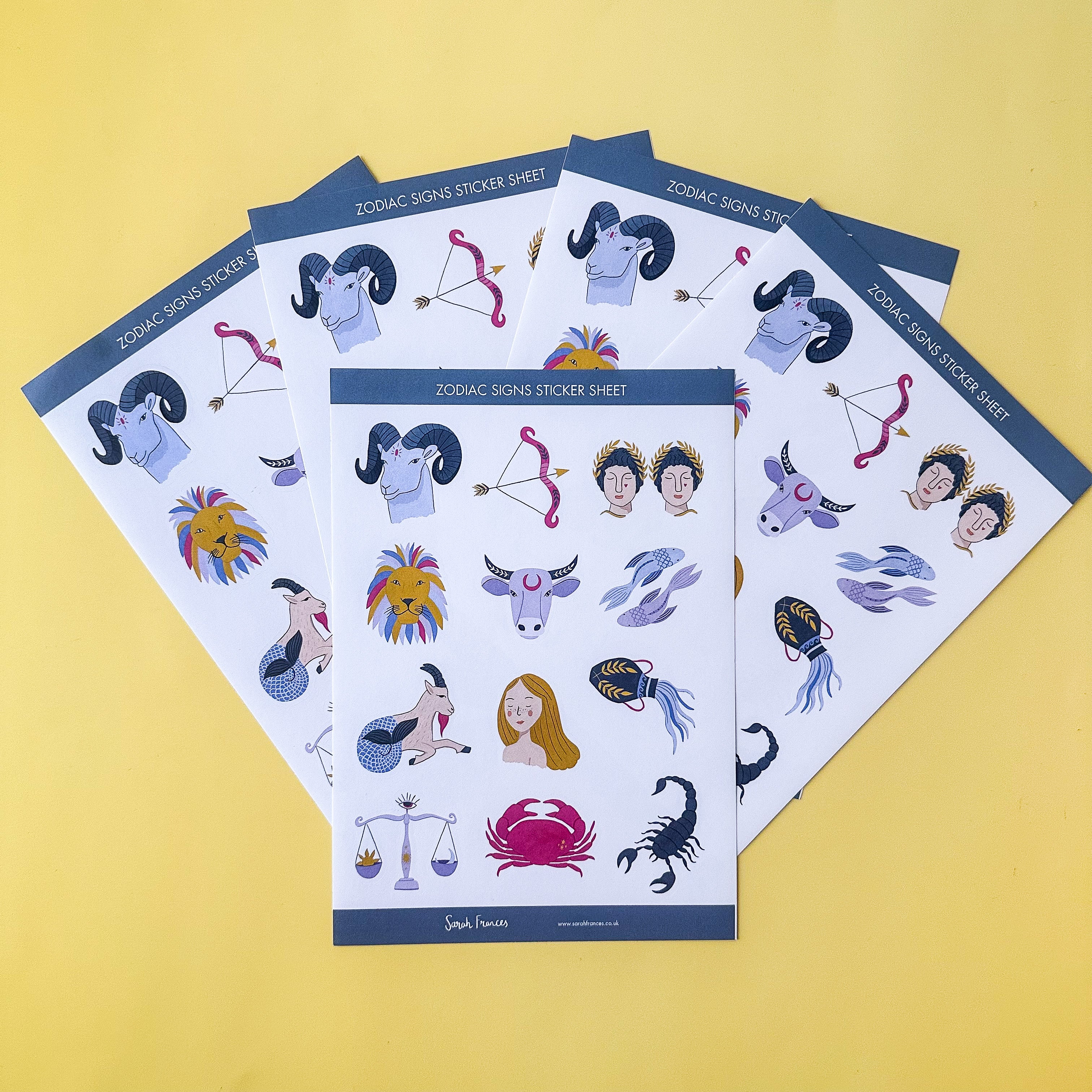 Zodiac Signs Illustrations Stickers