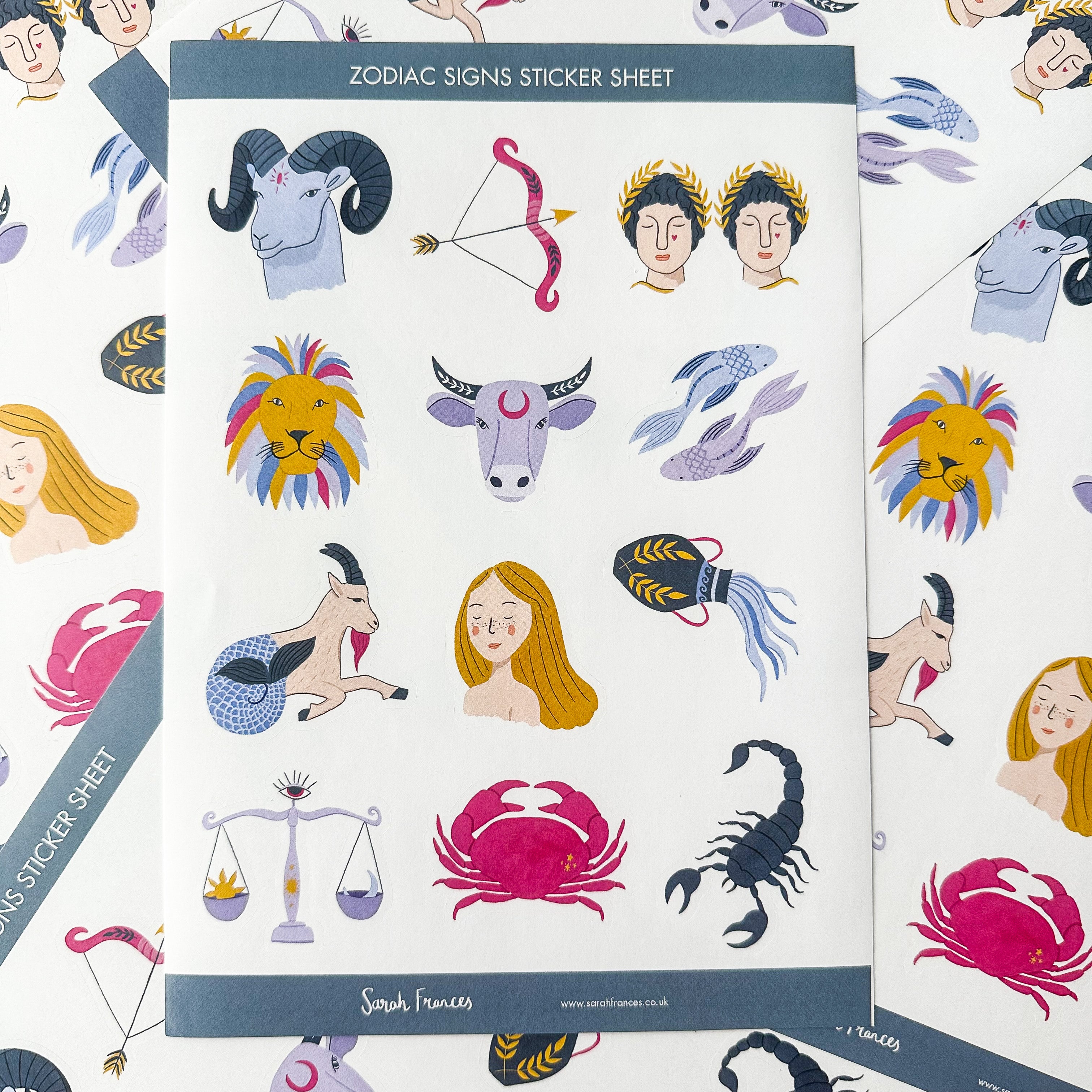 Zodiac Signs Illustrations Stickers