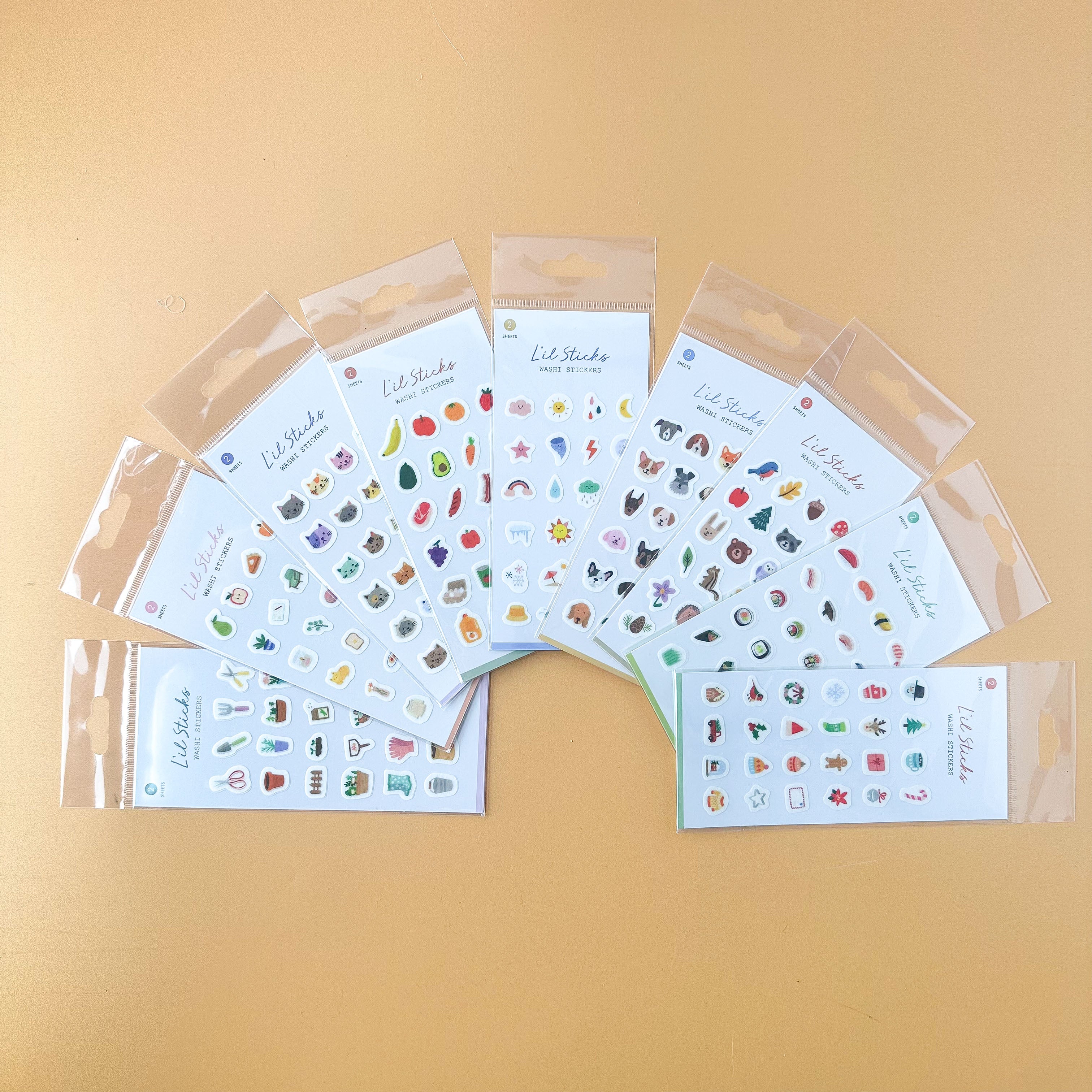 'Lil Sticks Washi Sticker Sheets