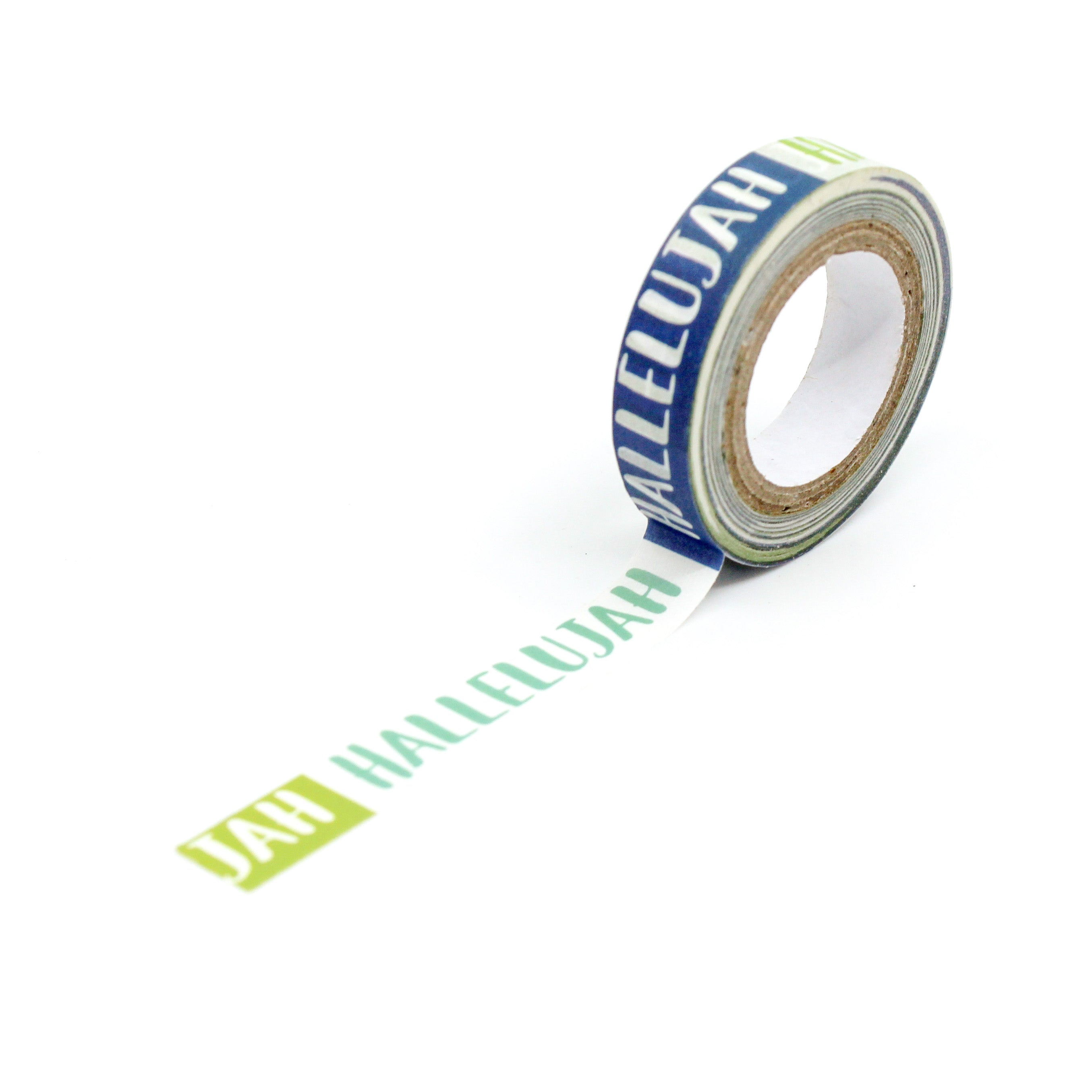 Enhance your Bible journaling experience with our faith-themed washi tape, ideal for adding meaningful and encouraging phrases to your pages, deepening your spiritual reflection. This tape is sold at BBB Supplies Craft Shop.