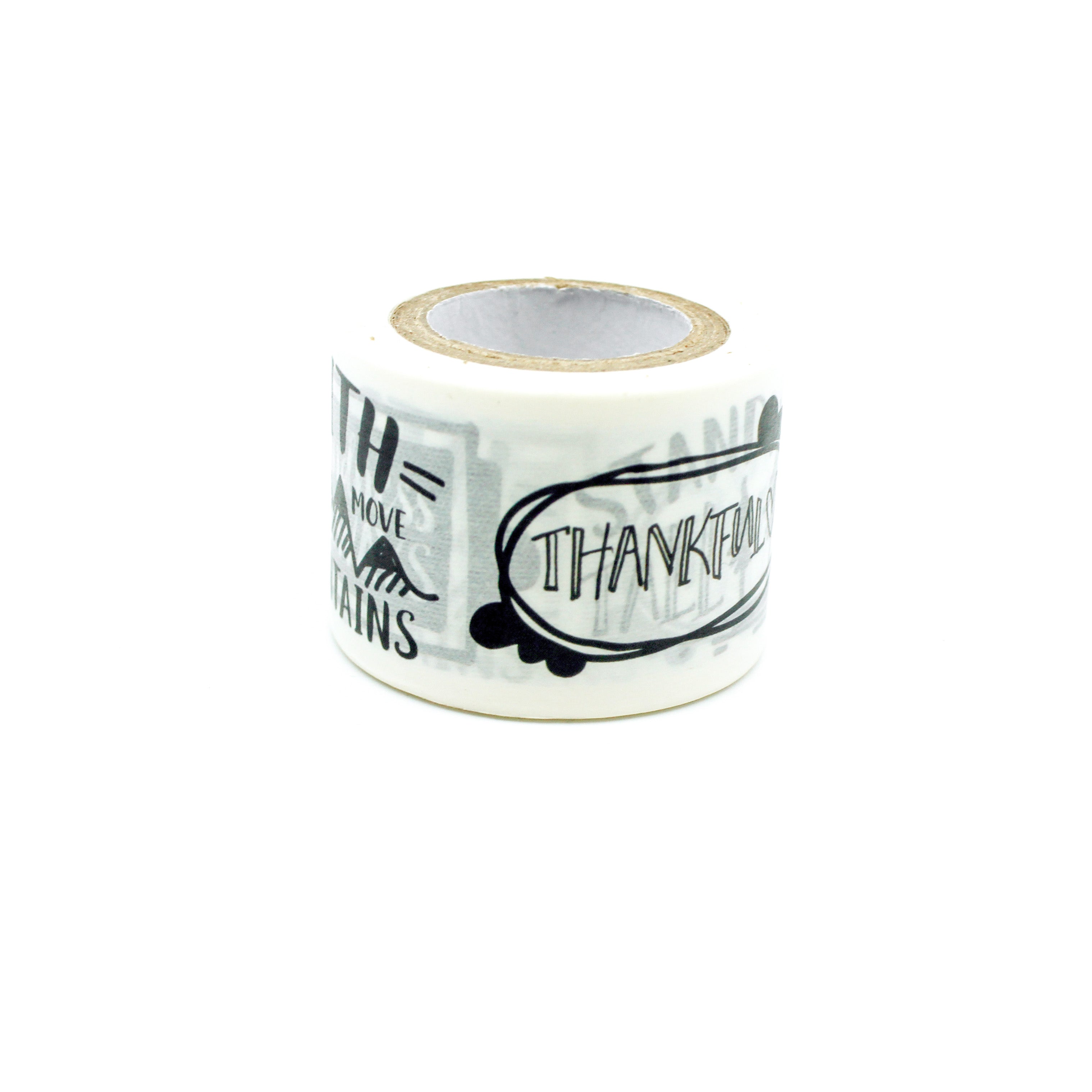 Celebrate your unwavering faith with our affirmation washi tape ideal for adding a profound and motivating touch to your crafts, embodying the essence of spiritual resilience. This tape is sold at BBB Supplies Craft Shop.