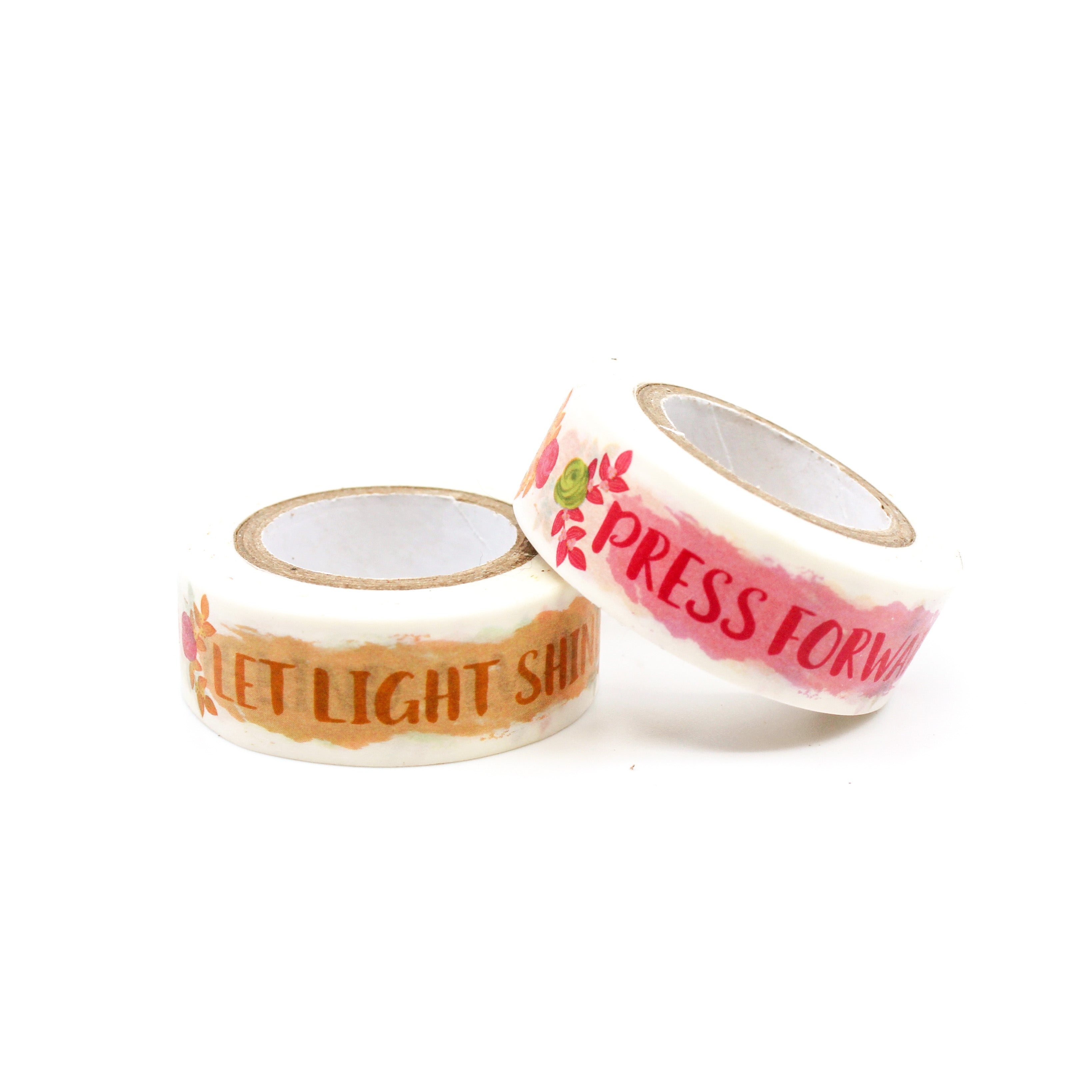Enhance your Bible journaling experience with our faith-themed washi tape, ideal for adding meaningful and encouraging phrases to your pages, deepening your spiritual reflection. This tape is sold at BBB Supplies Craft Shop.