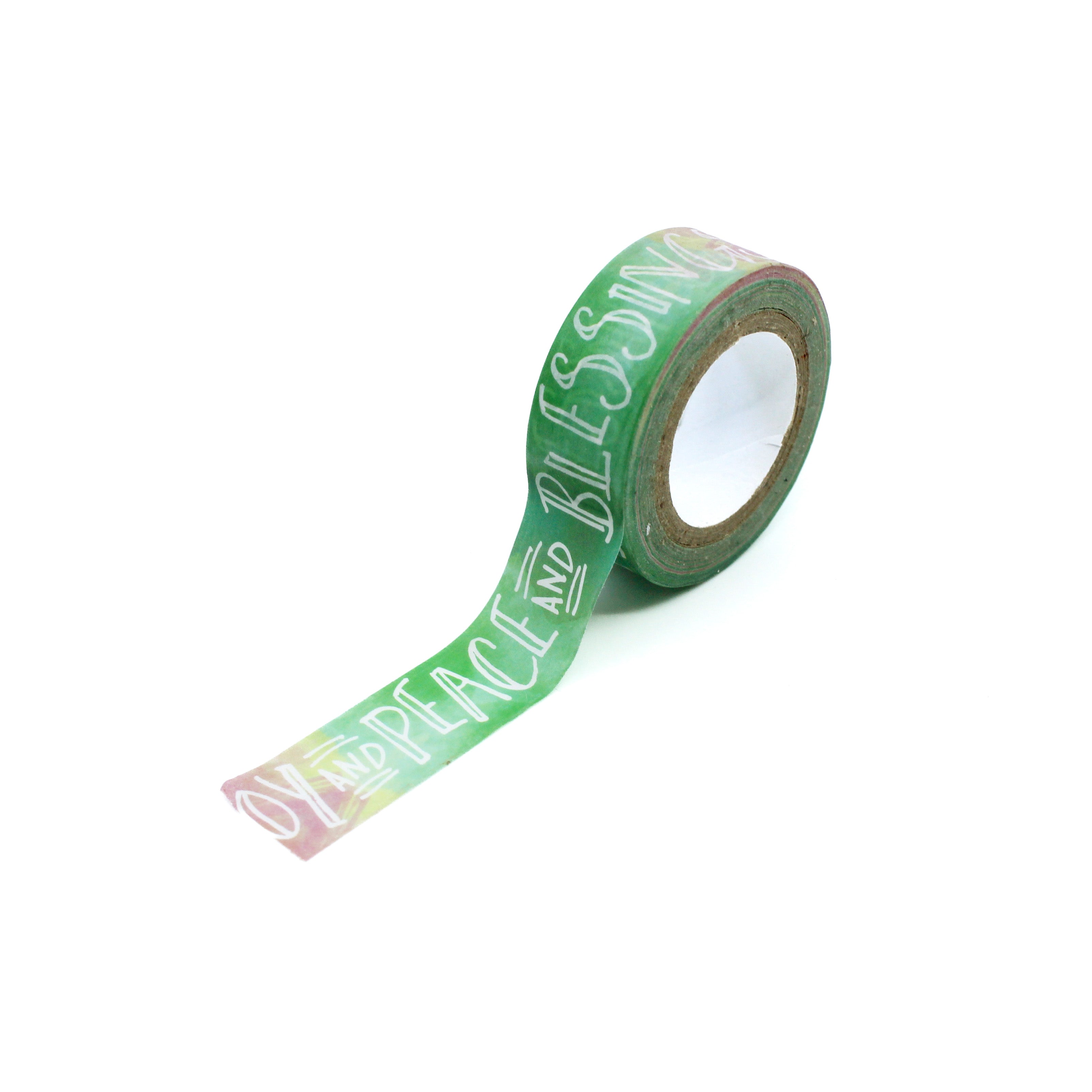 Enhance your Bible journaling experience with our faith-themed washi tape, ideal for adding meaningful and encouraging phrases to your pages, deepening your spiritual reflection. This tape is sold at BBB Supplies Craft Shop.
