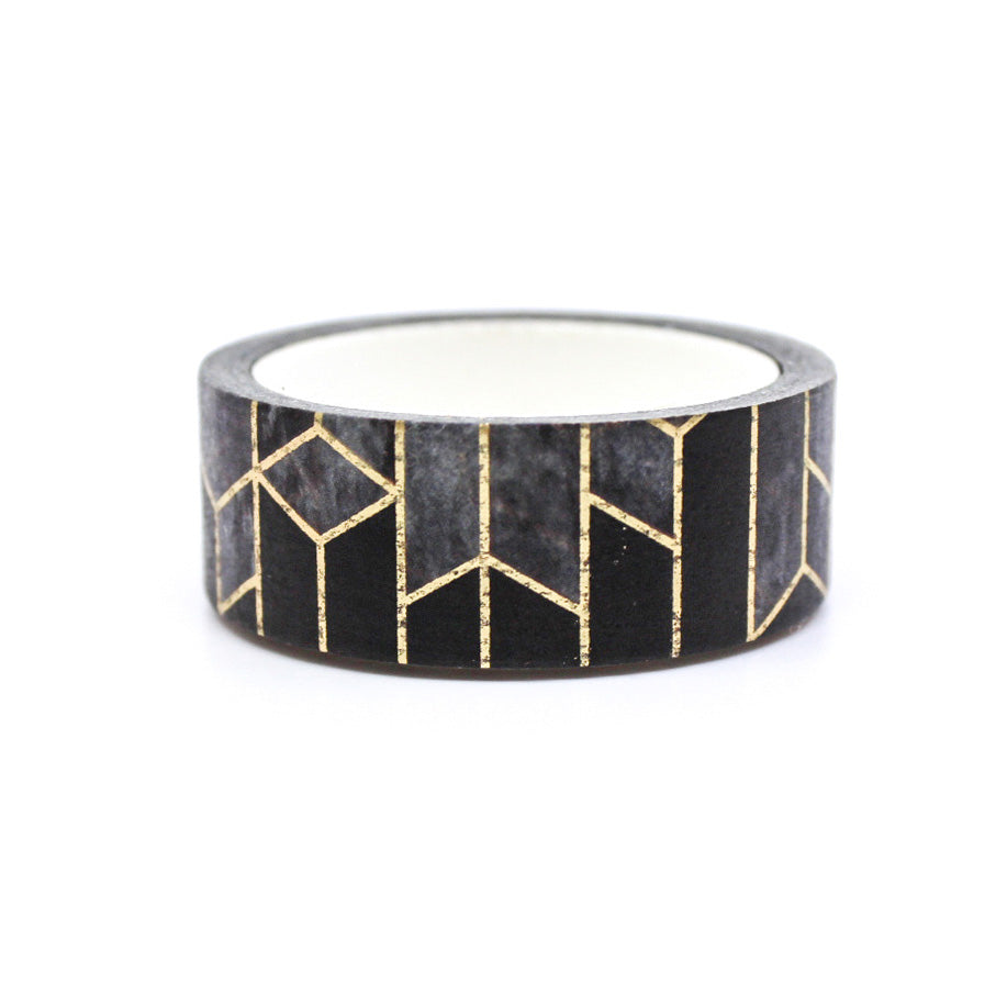 Luxury abstract gold foil washi tape for planners and crafts