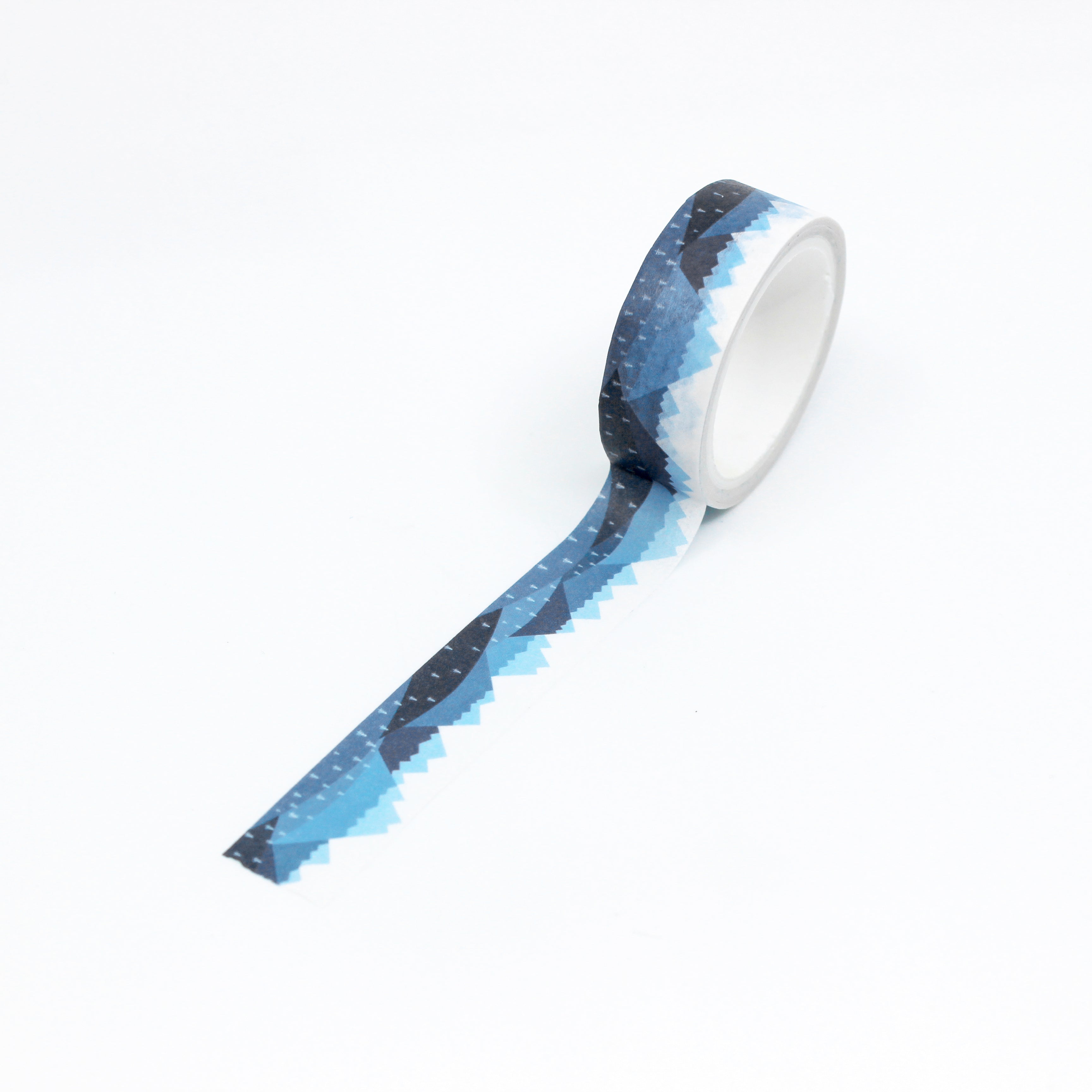 Elevate your crafts with our captivating blue snowy mountain washi tape, showcasing a peaceful landscape of snow-capped mountains against a serene blue backdrop. This tape is sold at BBB Supplies Craft Shop.