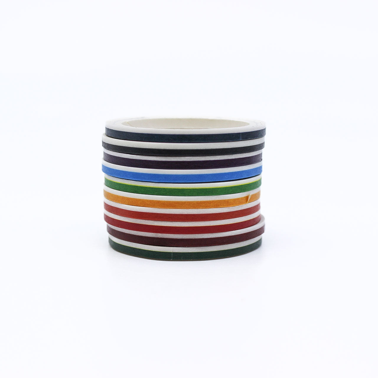 narrow Functional border washi tape rolls for edging journal pages