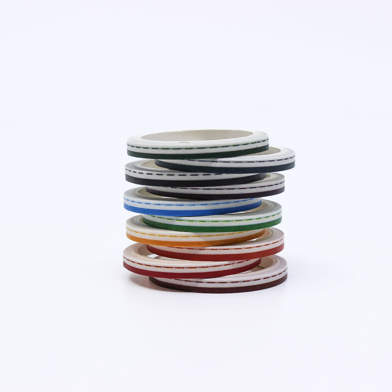 Slim planner border washi tape rolls for edging journal pages