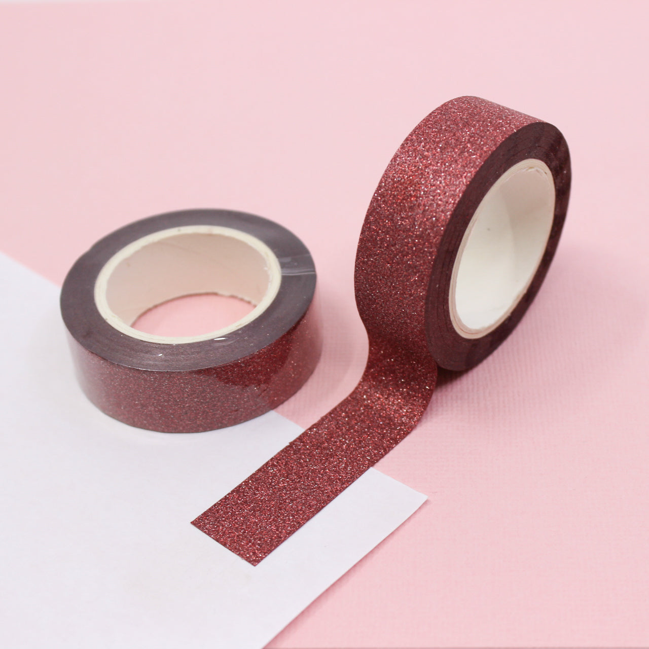 Add sparkle and shine to your winter crafts with these glitter tapes. Perfect for adding a festive touch to cards, scrapbooks, or gift wrapping. These glitter tapes are sold in green, black, silver, Gold, and Dark Red. You can buy them at BBB Supplies Craft Shop.