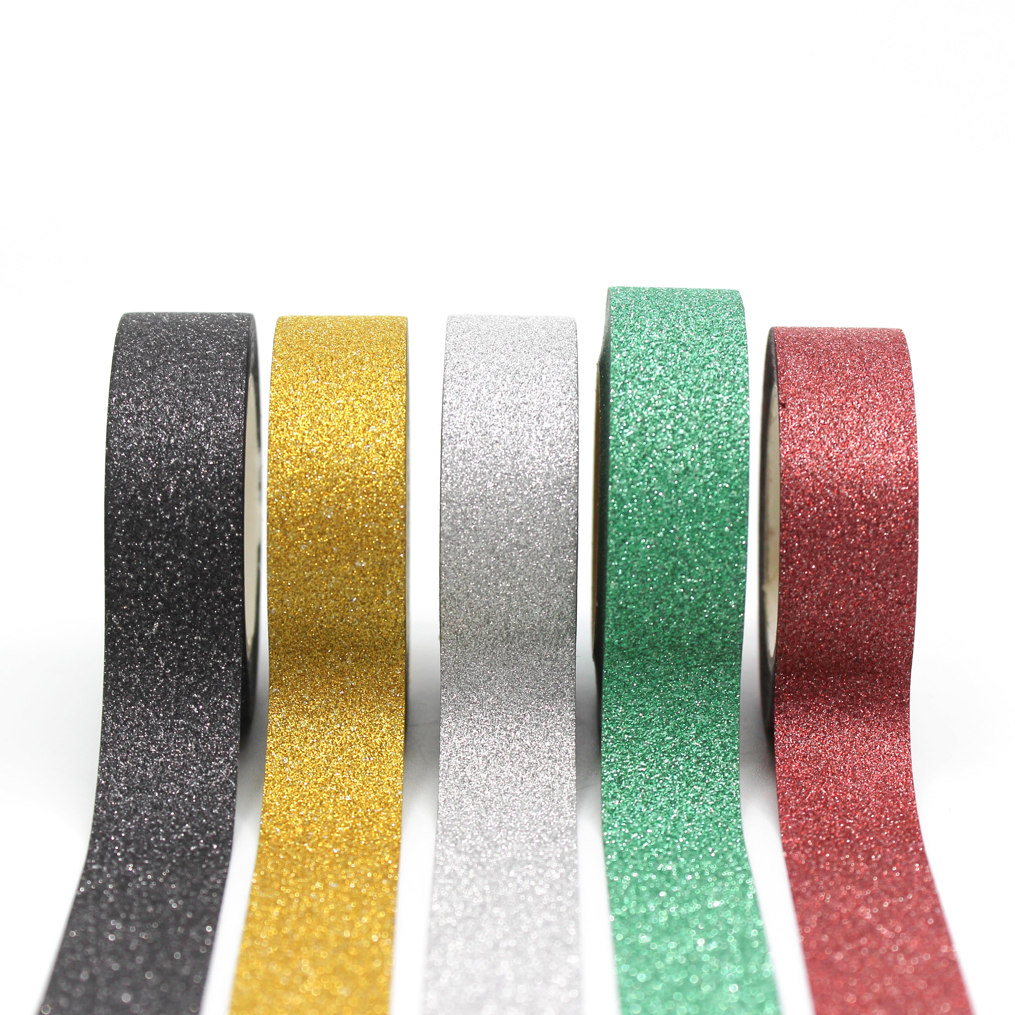 Add sparkle and shine to your winter crafts with these glitter tapes. Perfect for adding a festive touch to cards, scrapbooks, or gift wrapping. These glitter tapes are sold in green, black, silver, Gold, and Dark Red. You can buy them at BBB Supplies Craft Shop.