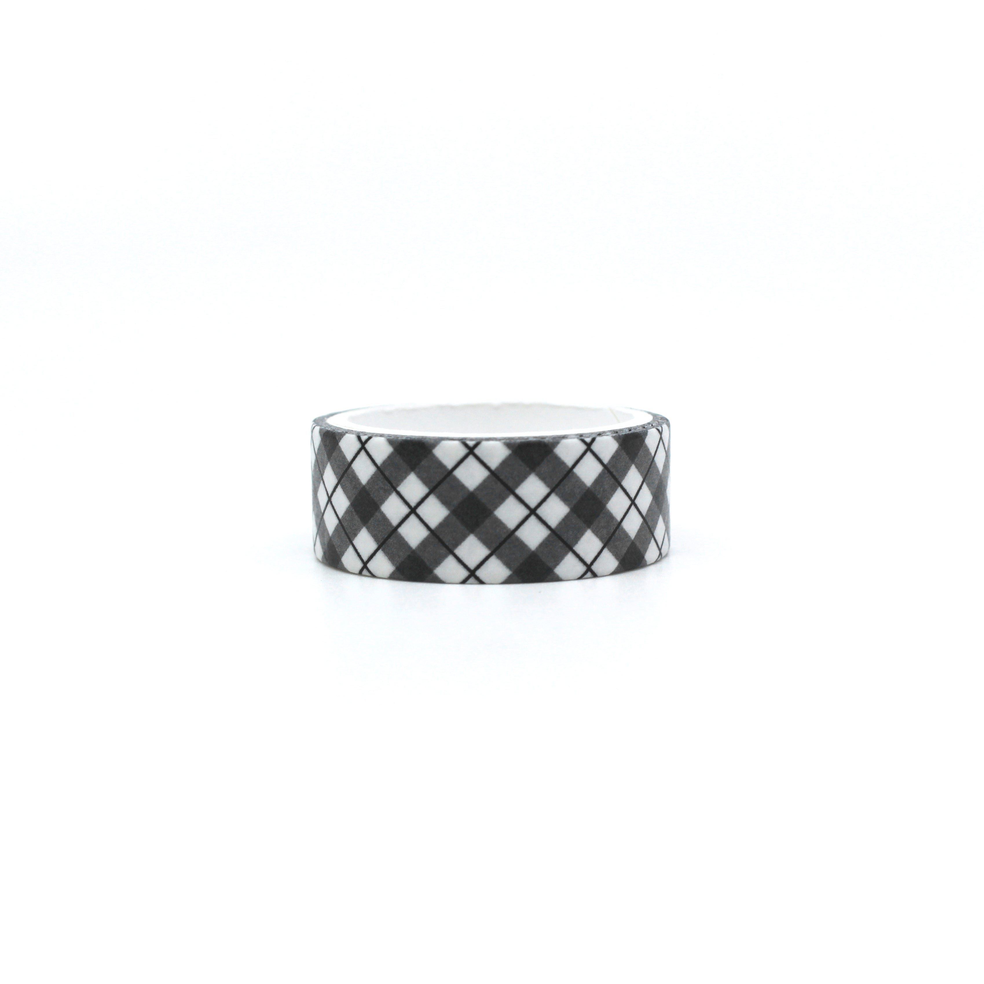 Infuse your projects with a sense of timeless style using our black and white plaid lattice pattern washi tape, adorned with a chic and versatile lattice design. This tape is sold at BBB Supplies Craft Shop.