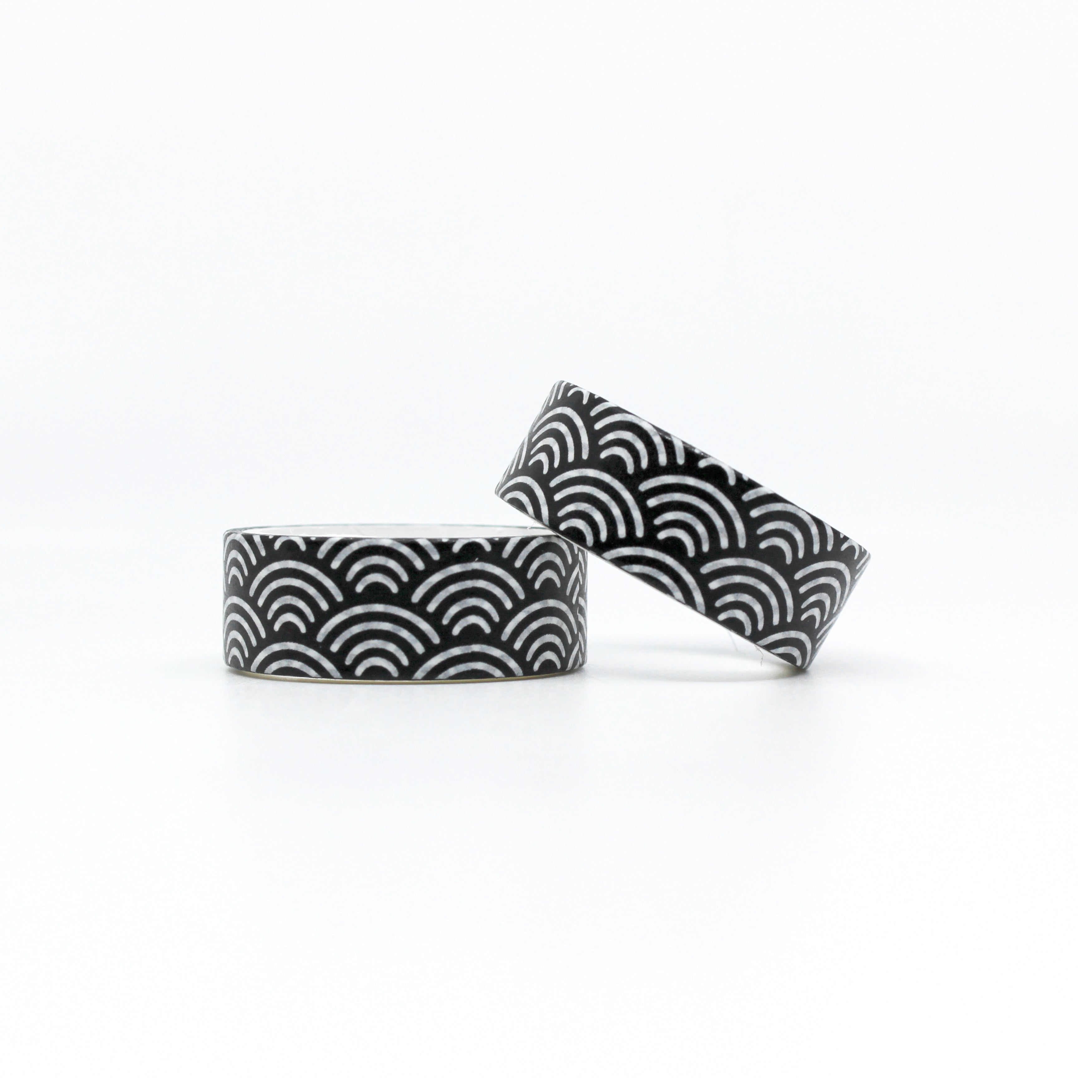 Black & White Scallop Washi