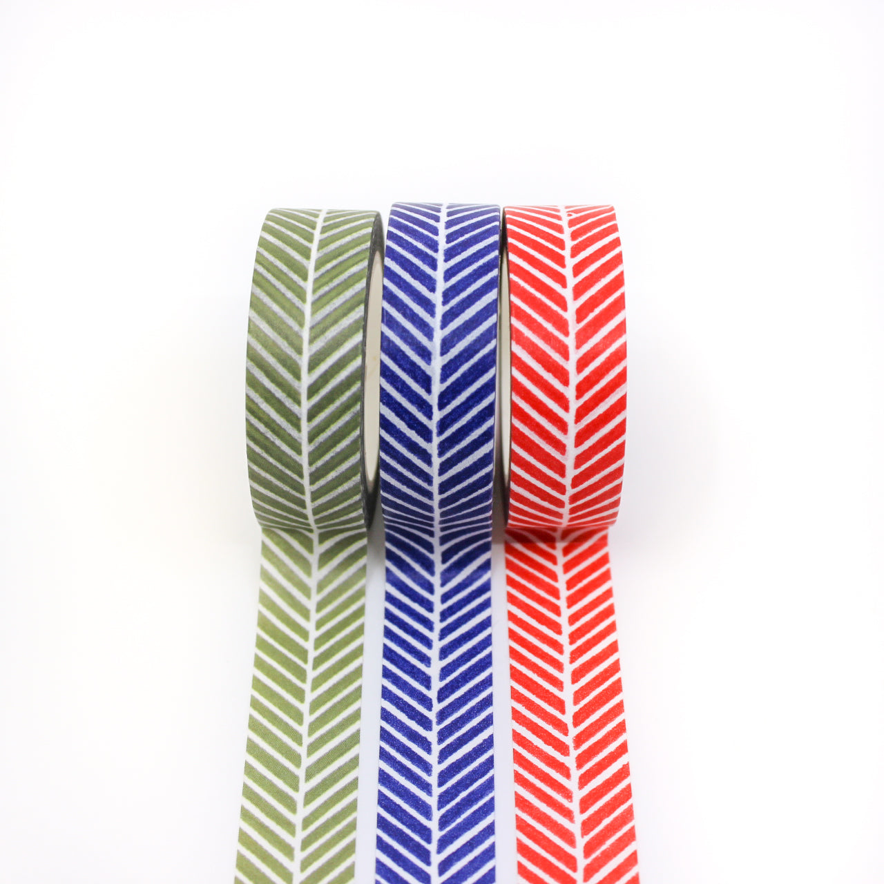 Elevate your projects with our Colorful Classic Herringbone Pattern Washi Tape, available in your choice of red, blue, or green. This tape adds a timeless and vibrant herringbone design to your creations. this tape is from Beve and sold at BBB Supplies Craft Shop.