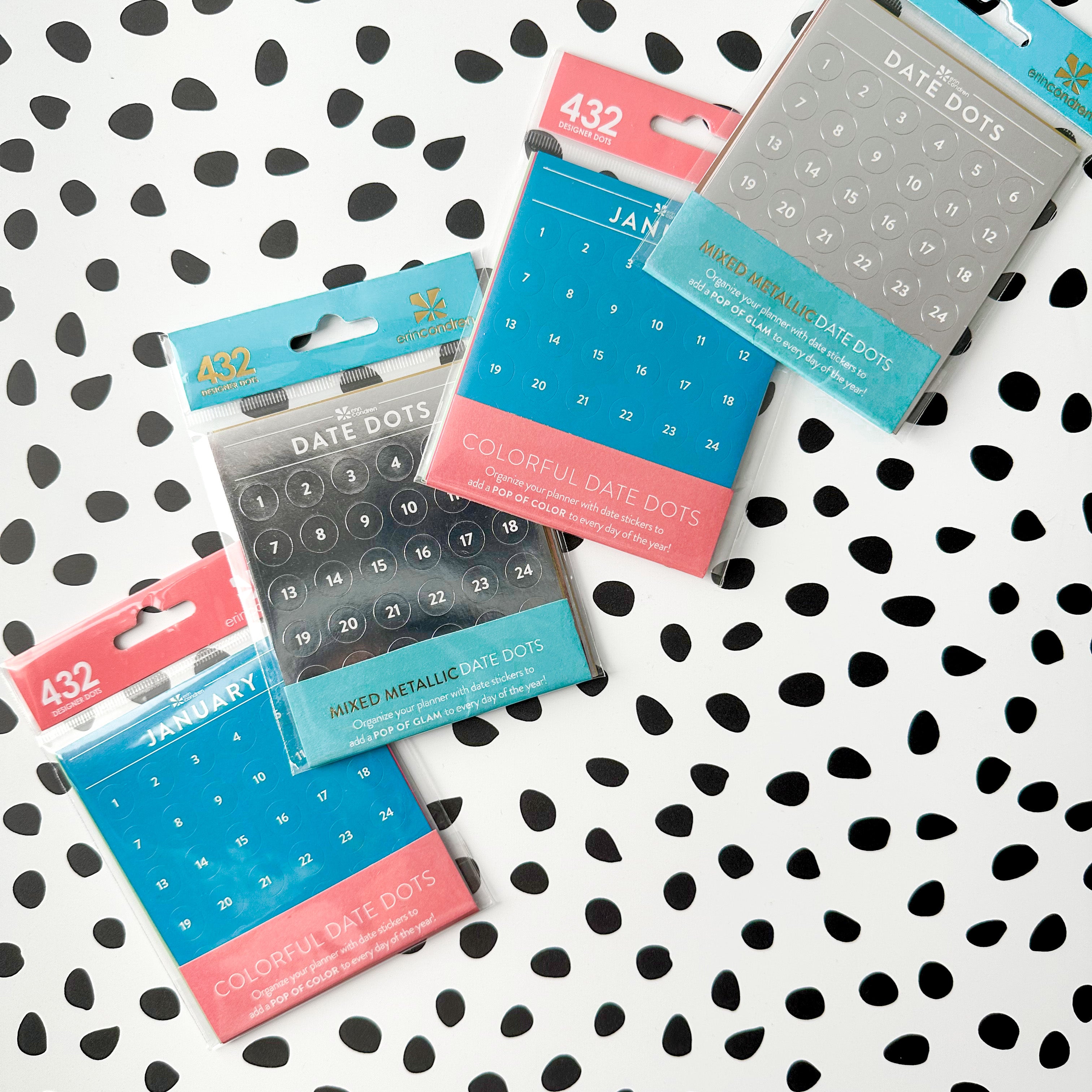 Keep track of your dates with our Date Dots Planner Sticker Pack. This pack includes a variety of circular stickers with date numbers, ideal for adding a functional and decorative element to your planner spreads. This tape is sold at BBB Supplies Craft Shop.