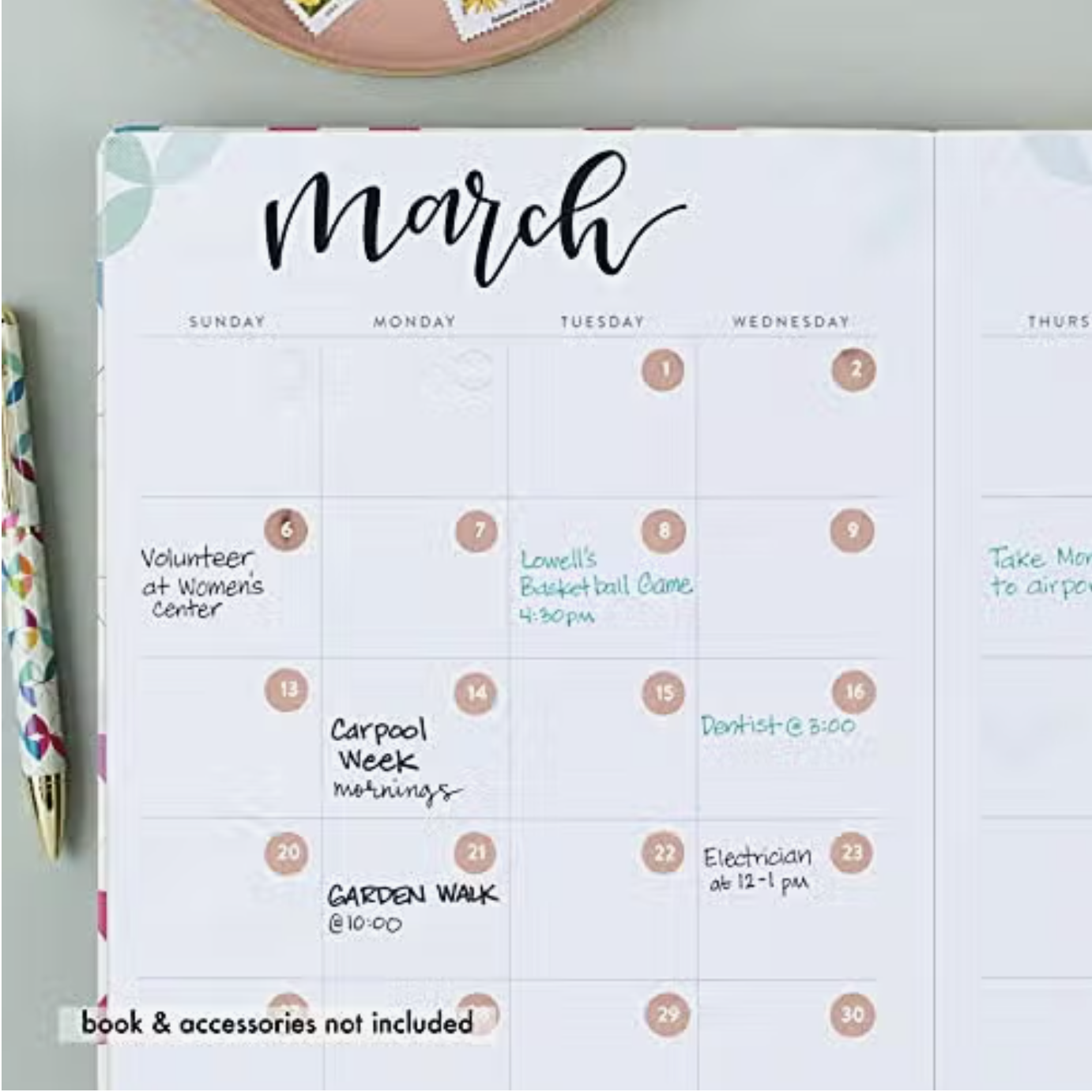 Keep track of your dates with our Date Dots Planner Sticker Pack. This pack includes a variety of circular stickers with date numbers, ideal for adding a functional and decorative element to your planner spreads. These stickers from Erin Condren are sold at BBB Supplies Craft Shop.