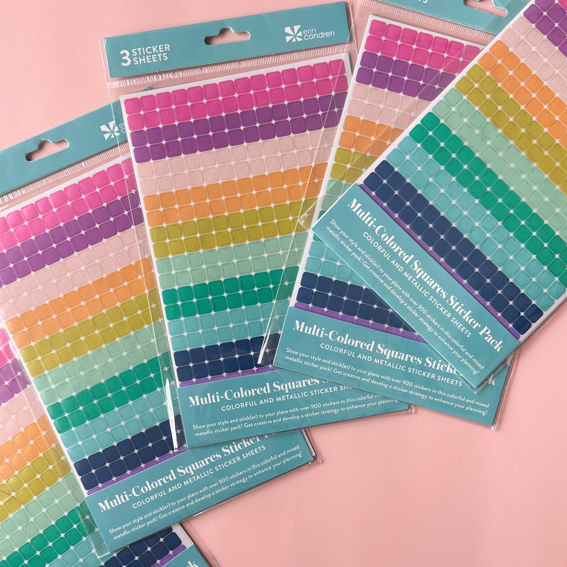 Stay organized and vibrant with our Colorful Square Planner Sticker Pack. This pack features an assortment of square-shaped stickers in a variety of bright colors, perfect for adding a pop of color and functionality to your planner. These Erin Condren Stickers are sold at BBB Supplies Craft Shop.