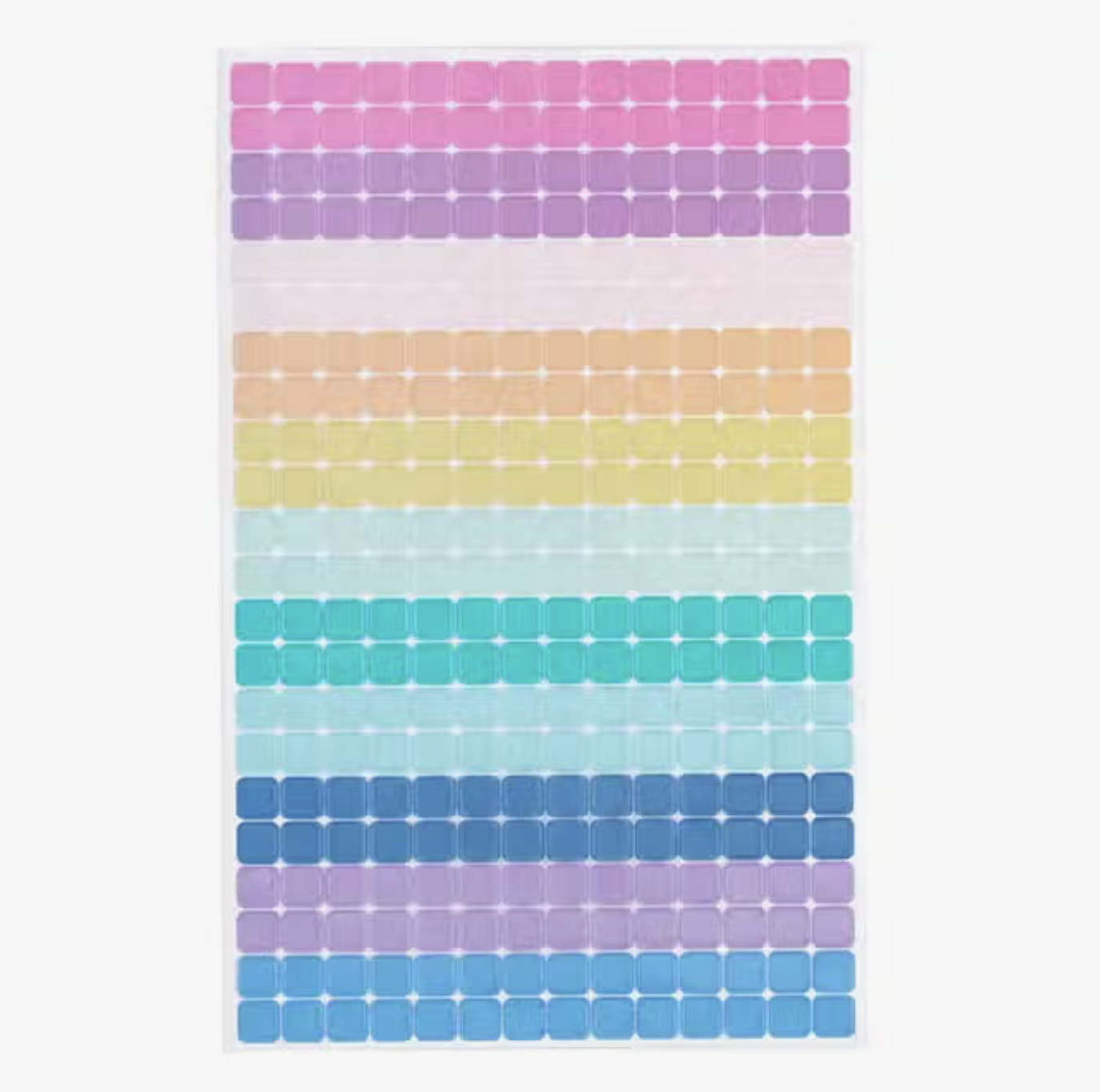 Stay organized and vibrant with our Colorful Square Planner Sticker Pack. This pack features an assortment of square-shaped stickers in a variety of bright colors, perfect for adding a pop of color and functionality to your planner. These Erin Condren Stickers are sold at BBB Supplies Craft Shop.