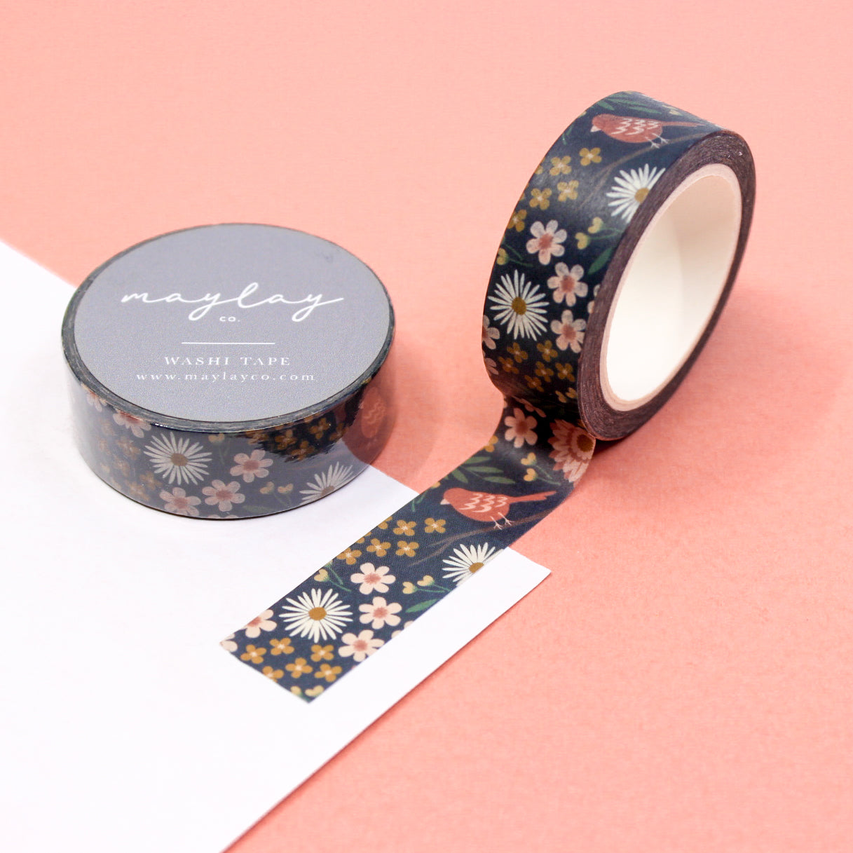 Floral Birdy Washi