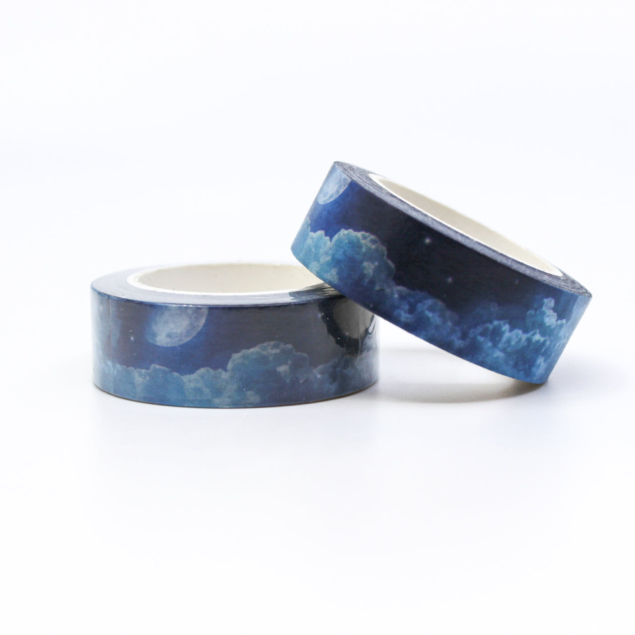Capture the magic of the night sky with our Full Moon Night Sky Washi Tape, featuring a luminous full moon against a starry backdrop. Perfect for adding a touch of celestial wonder to your projects. This tape is sold at BBB Supplies Craft Shop.