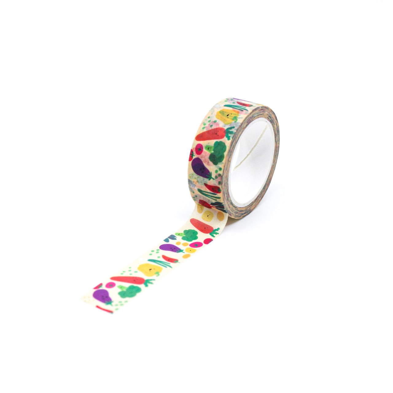 Add a fresh touch to your crafts with our Healthy Vegetables Washi Tape, adorned with colorful and wholesome vegetable illustrations. Ideal for adding a vibrant and nutritious flair to your projects. This tape is designed by Girl of All Work and sold at BBB Supplies Craft Shop.