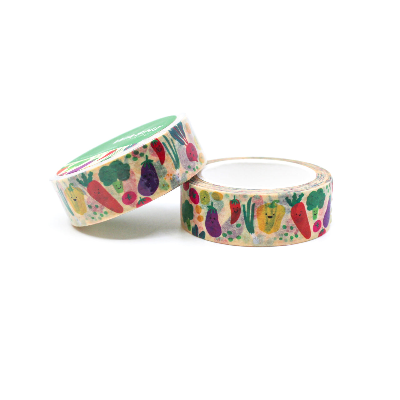 Add a fresh touch to your crafts with our Healthy Vegetables Washi Tape, adorned with colorful and wholesome vegetable illustrations. Ideal for adding a vibrant and nutritious flair to your projects. This tape is designed by Girl of All Work and sold at BBB Supplies Craft Shop.