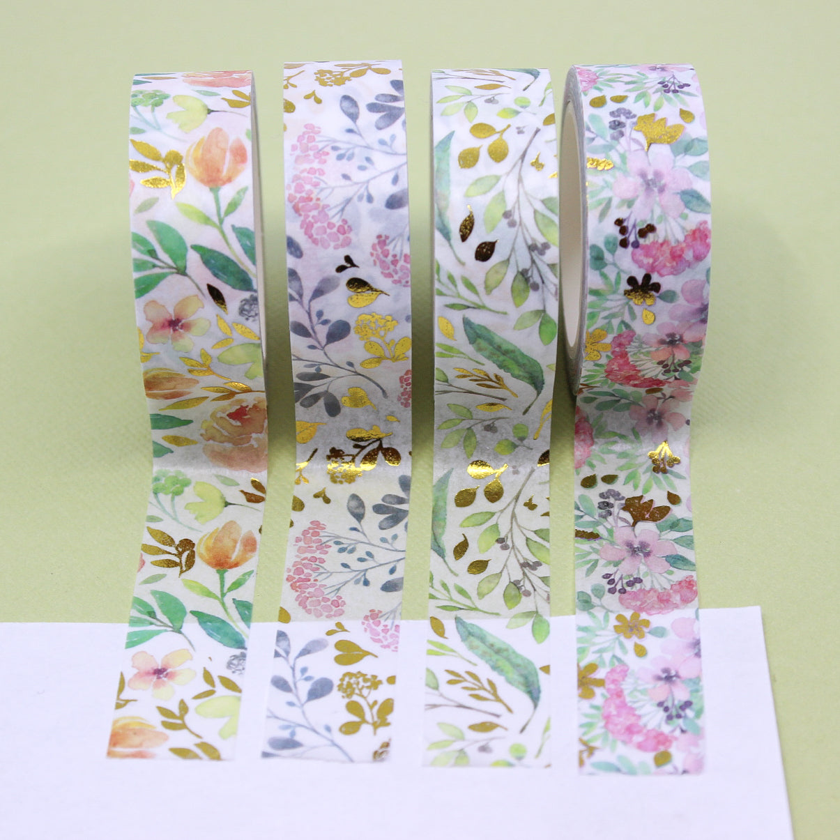 Add a touch of elegance to your crafts with our hydrangea floral washi tape, featuring beautiful hydrangea blooms adorned with shimmering gold foil accents. This tape is sold at BBB Supplies Craft Shop.