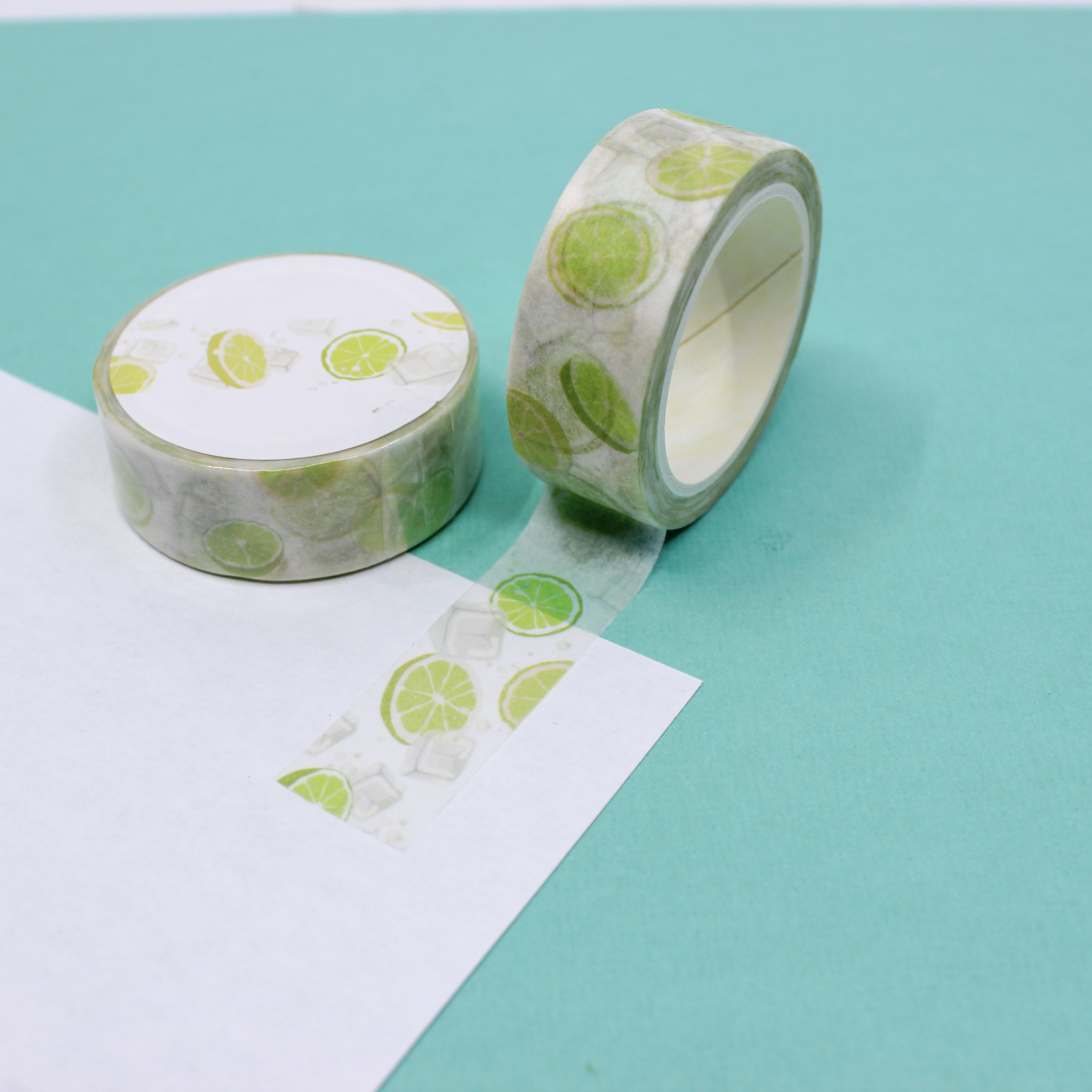 Add a burst of freshness to your crafts with our lime fruit washi tape, featuring delightful illustrations of various fruits, perfect for adding a vibrant and juicy touch to your projects. This tape is sold at BBB Supplies Craft Shop.