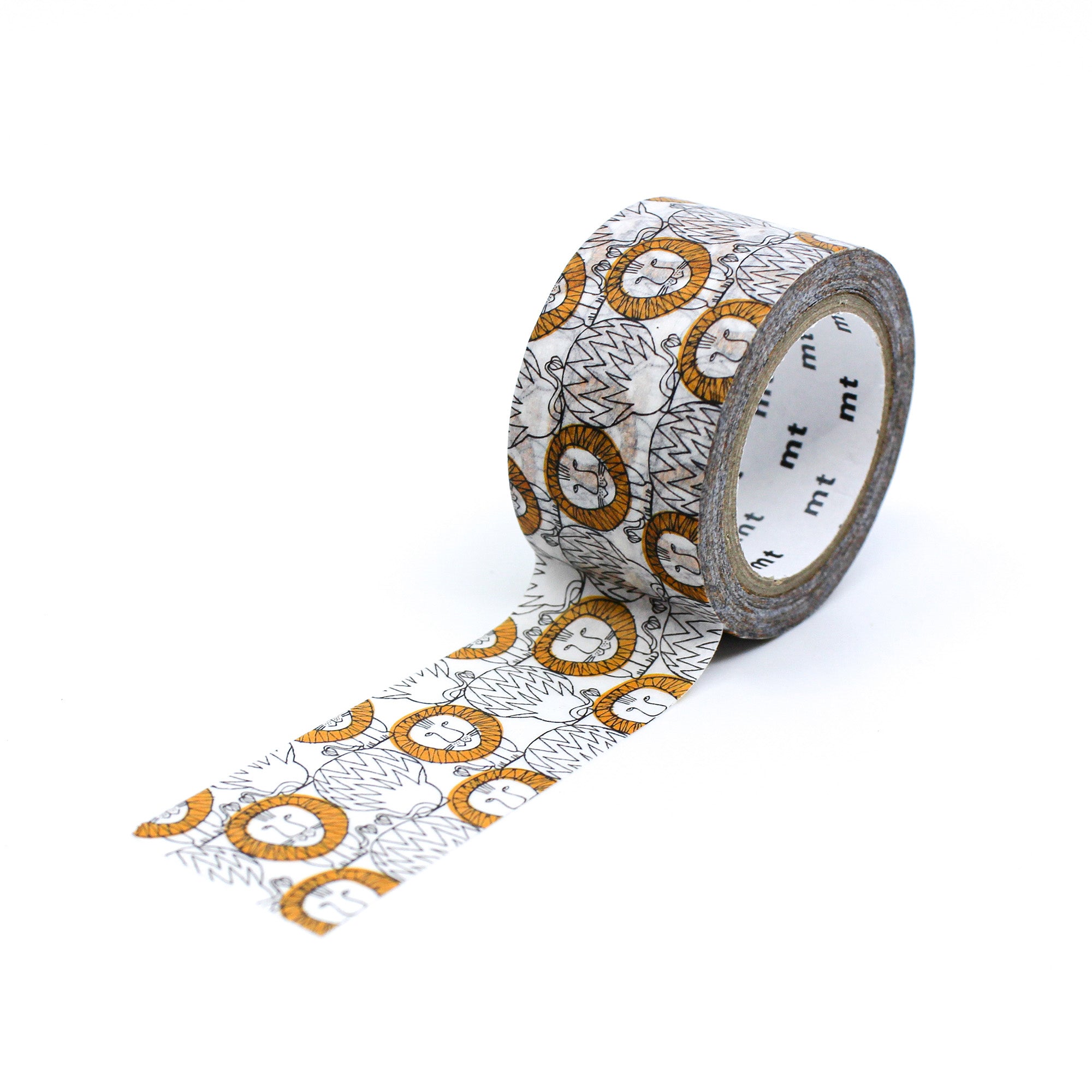 Elevate your crafts with our captivating Lisa Larson X MT brand collaboration playful lion washi tape, showcasing an adorable lion illustration evoking a sense of playfulness and artistry. This tape is from MT Brand and is sold at BBB Supplies Craft Shop.