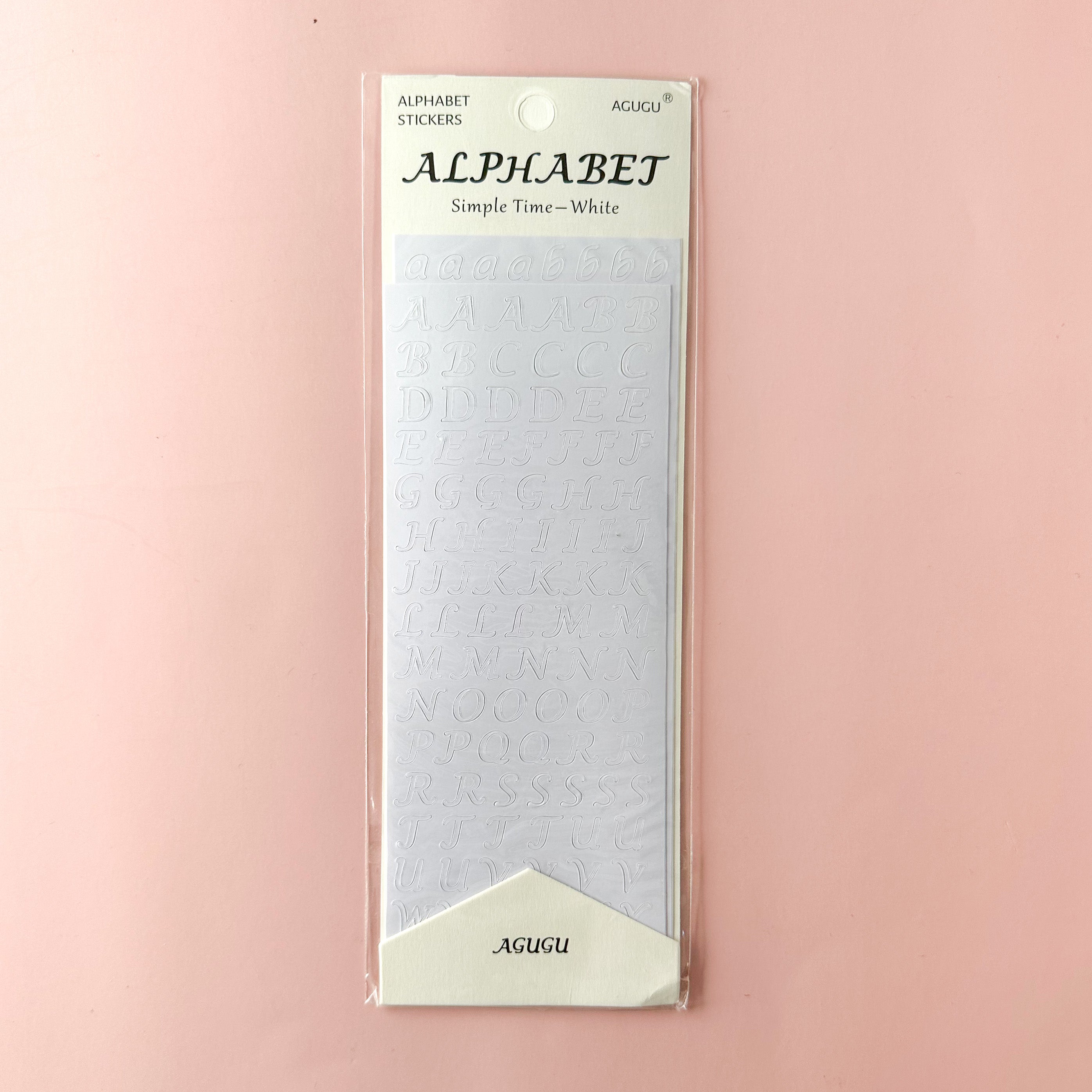 Metallic Letters Sticker Set