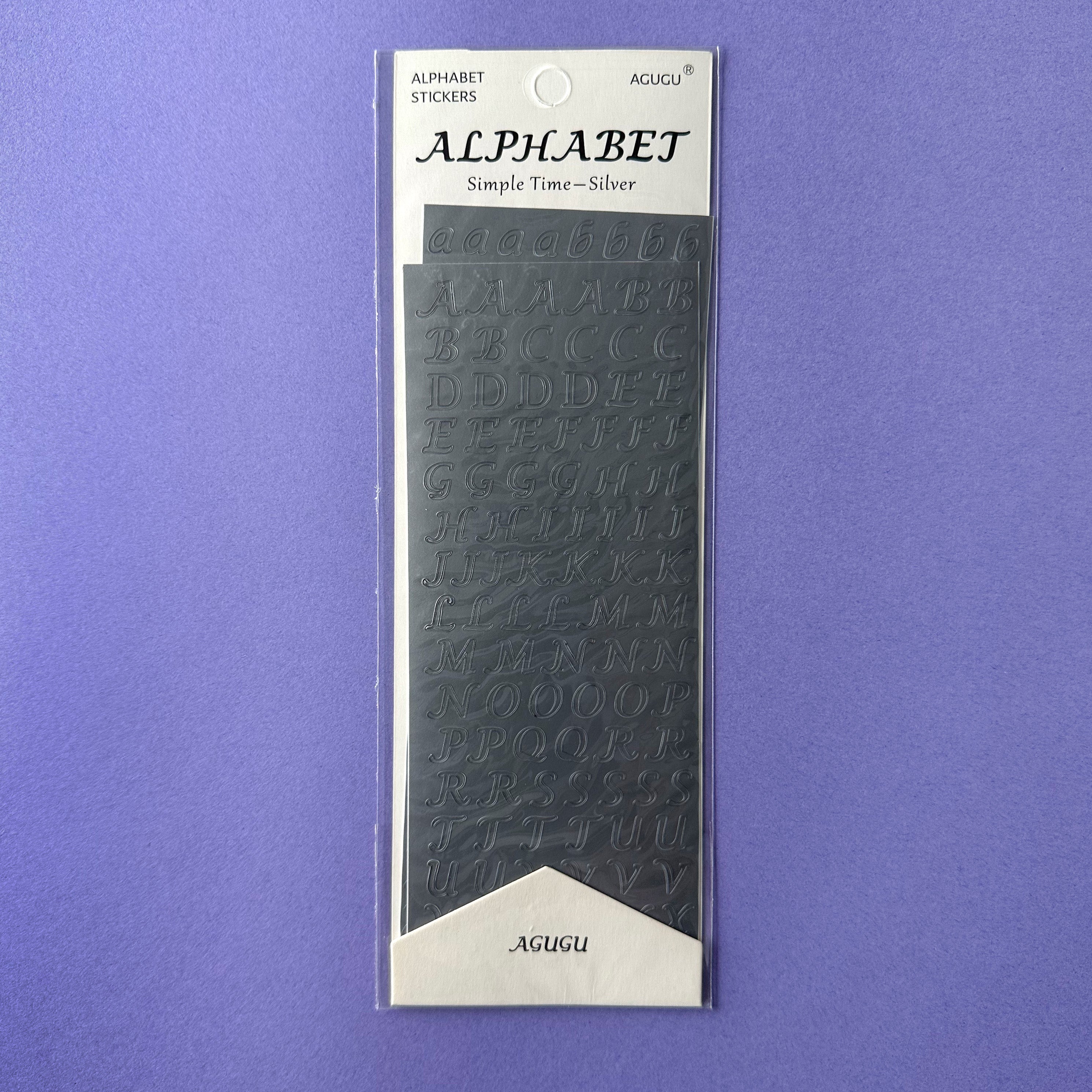 Metallic Letters Sticker Set