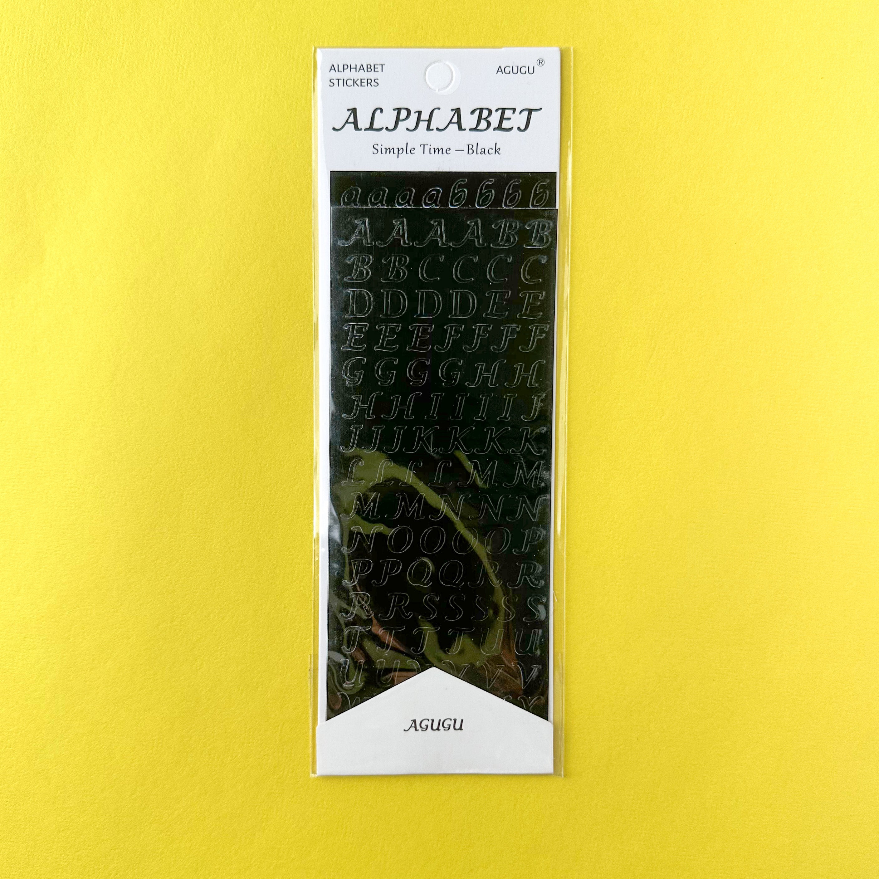 Metallic Letters Sticker Set