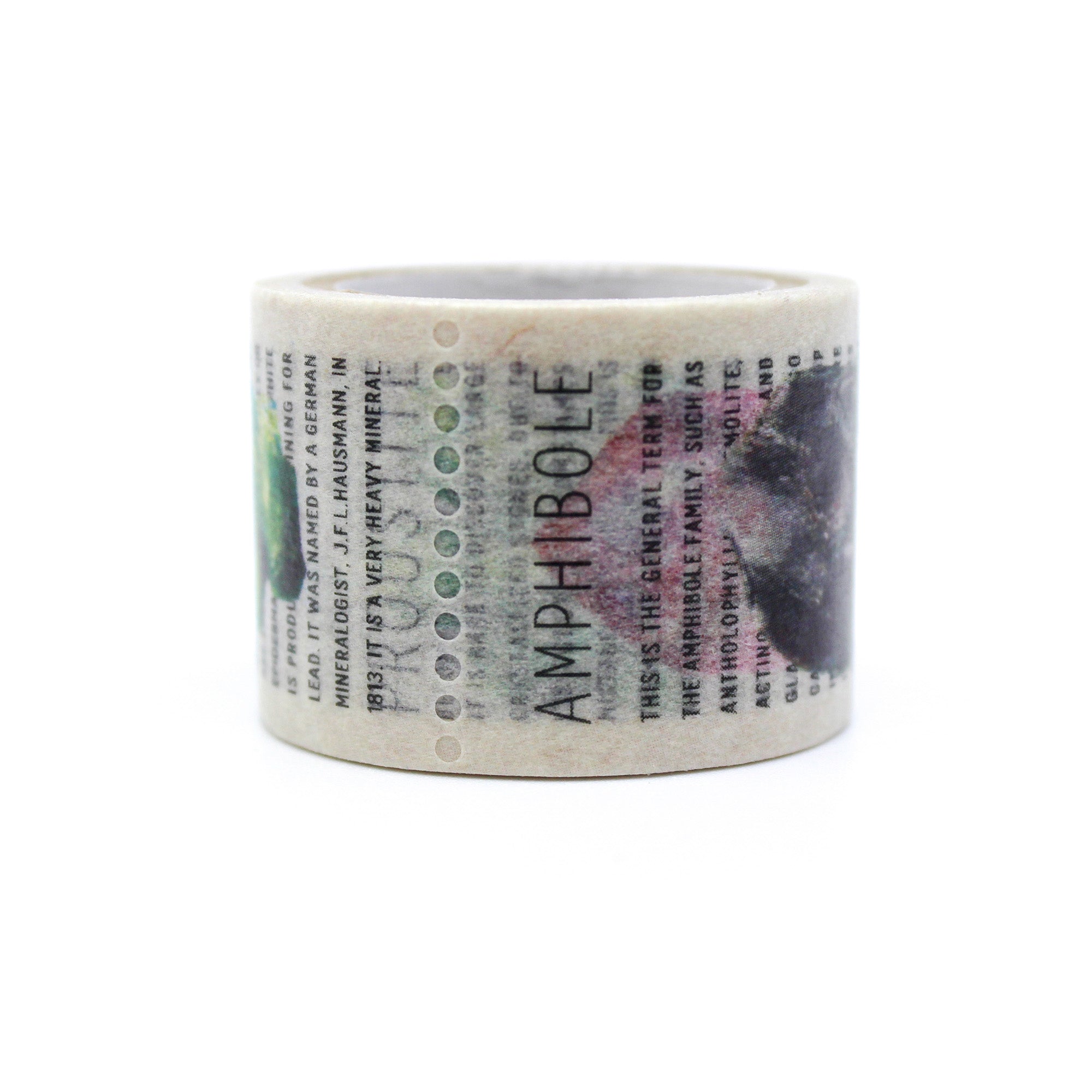Elevate your projects with our captivating mineral ore stones washi tape, showcasing intricate mineral and gemstone illustrations, evoking the enchantment of natural minerals in your crafts. This mineral Stone washi tape is made by MT washi Brand and sold at BBB Supplies Craft Shop.
