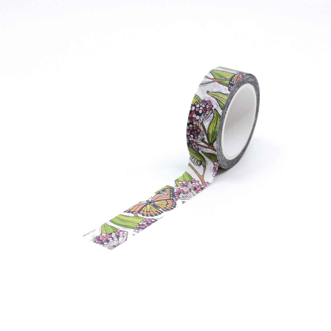 Milkweed and Monarch Butterflies Washi Tape