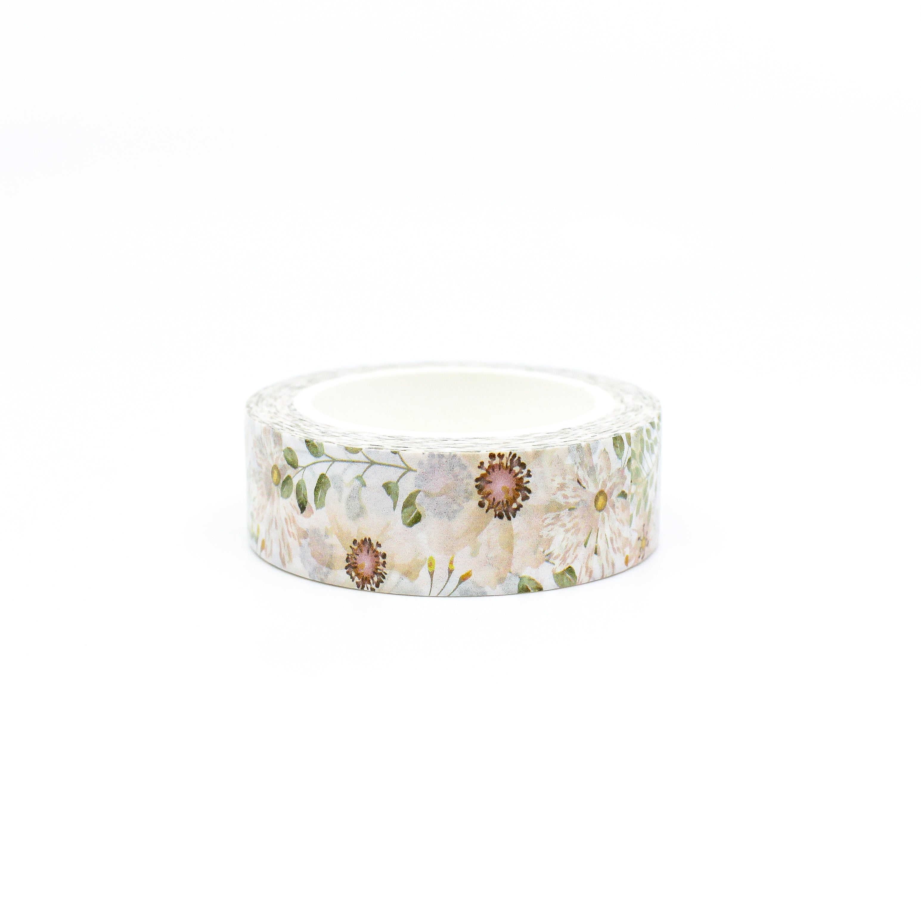 Add a touch of nature's beauty to your crafts with our blush peach floral washi tape, featuring elegant floral designs in a variety of colors, perfect for creating graceful and artistic accents. This tape is sold at BBB Supplies Craft Shop.