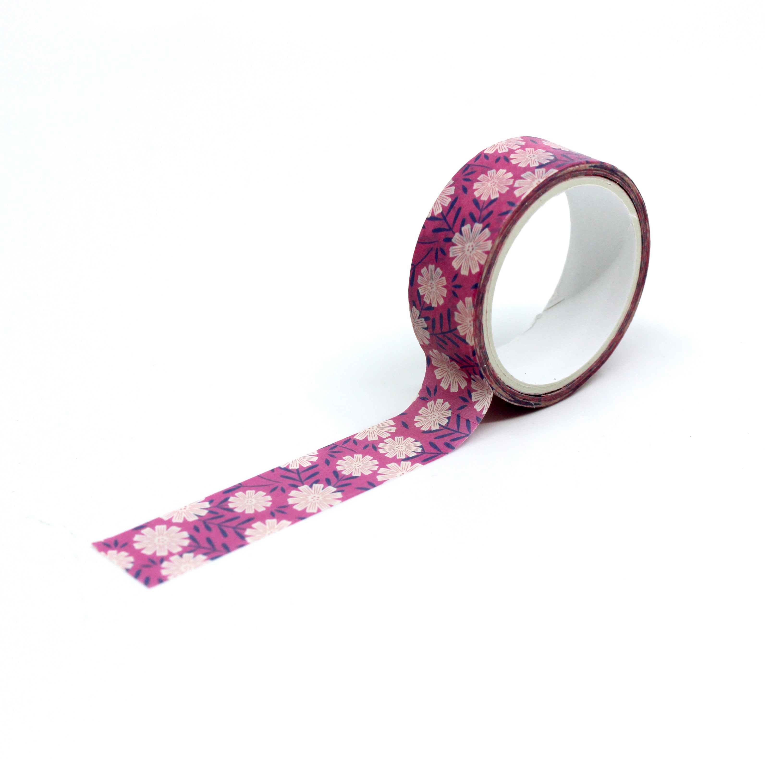 Elevate your crafts with our Pink Daisy Floral Washi Tape, featuring charming daisy motifs in a delightful shade of pink. Ideal for adding a touch of floral elegance to your projects. This tape is sold at BBB Supplies Craft Shop.