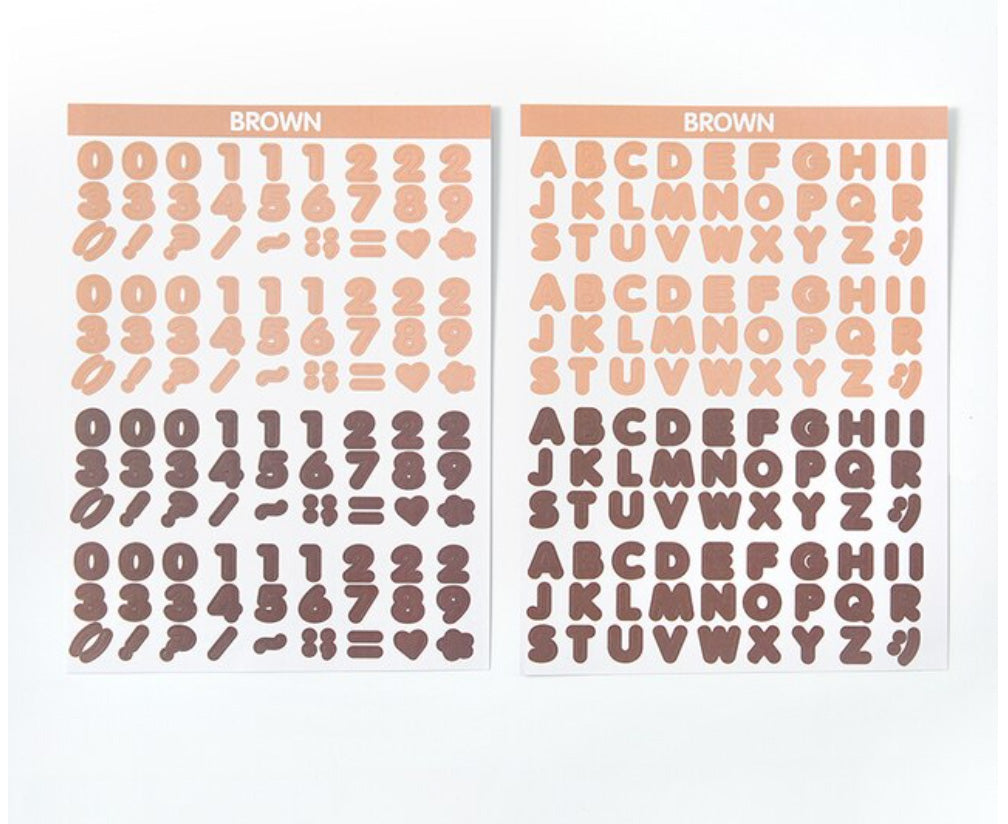 Enhance your crafts with our Colorful Alphabet Letters & Numbers Sticker Sheets, featuring a vibrant assortment of letters and numbers. Ideal for adding a personalized and playful touch to your projects. These stickers are sold at BBB Supplies Craft Shop.