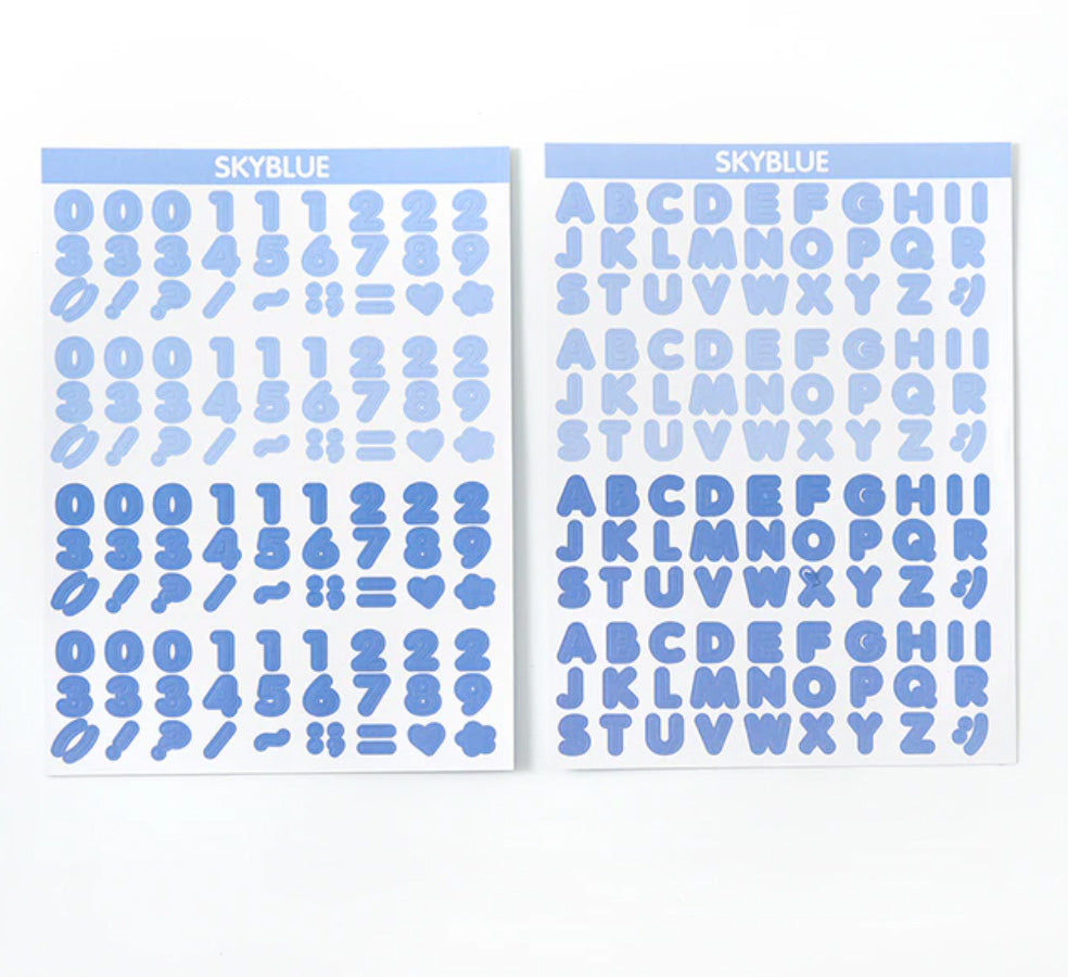 Enhance your crafts with our Colorful Alphabet Letters & Numbers Sticker Sheets, featuring a vibrant assortment of letters and numbers. Ideal for adding a personalized and playful touch to your projects. These stickers are sold at BBB Supplies Craft Shop.