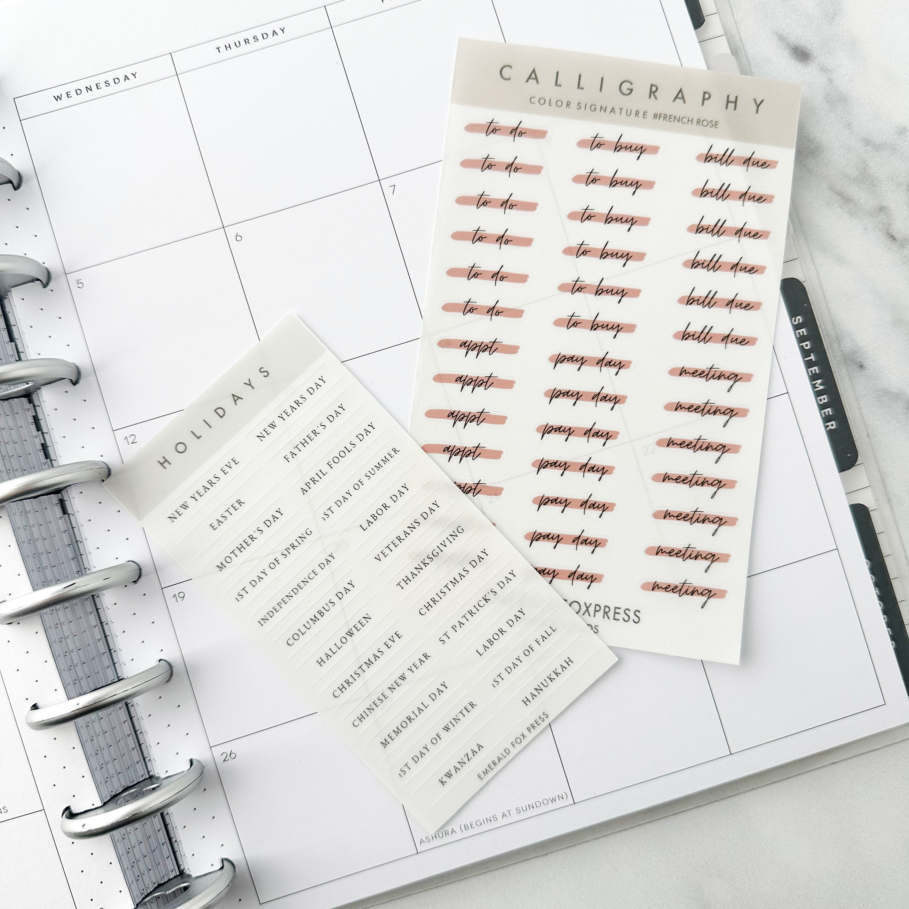 These Calligraphy Calendar words will help you organize your planner and BUJO with style and flair.