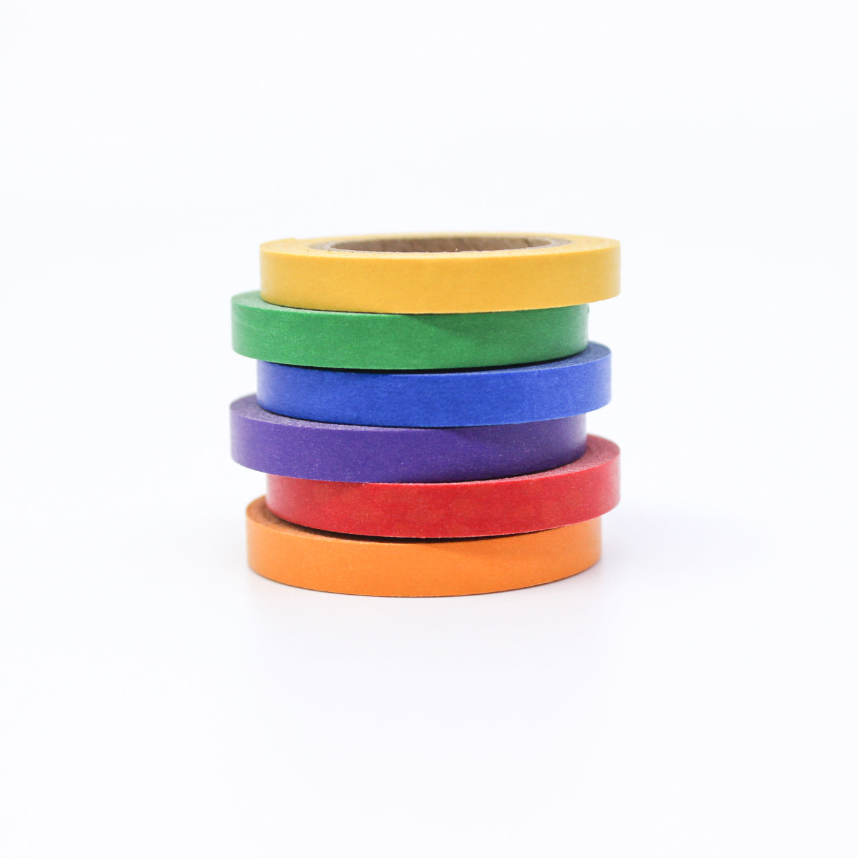 Get creative with our Primary Color Narrow Solid Washi Tape Set. This set includes a collection of narrow washi tapes in bold primary colors, ideal for adding a vibrant and eye-catching touch to your projects. This tape is sold at BBB Supplies Craft Shop.